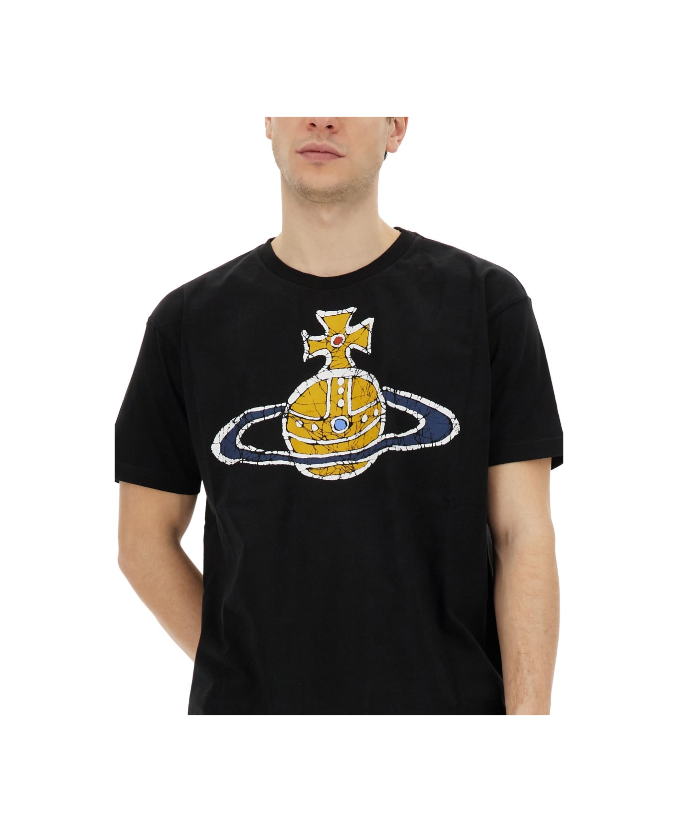 Vivienne Westwood T-shirt With Logo - BLACK Tシャツ