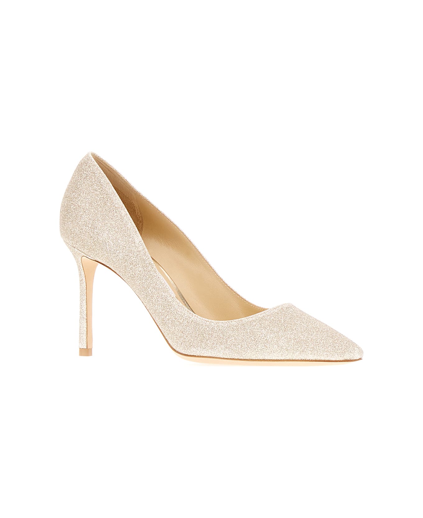 Jimmy Choo Embellished Fabric Romy Pumps - PLATINUMICE