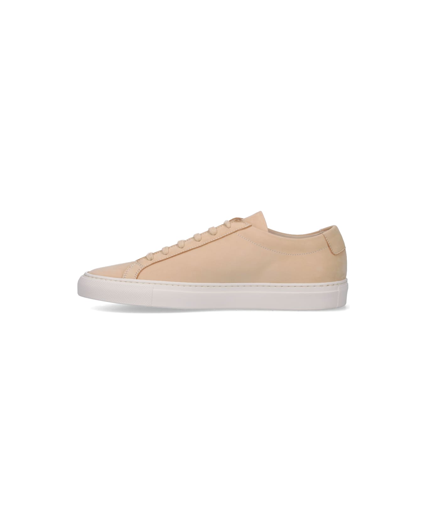 Common Projects Logo Low Sneakers - Beige