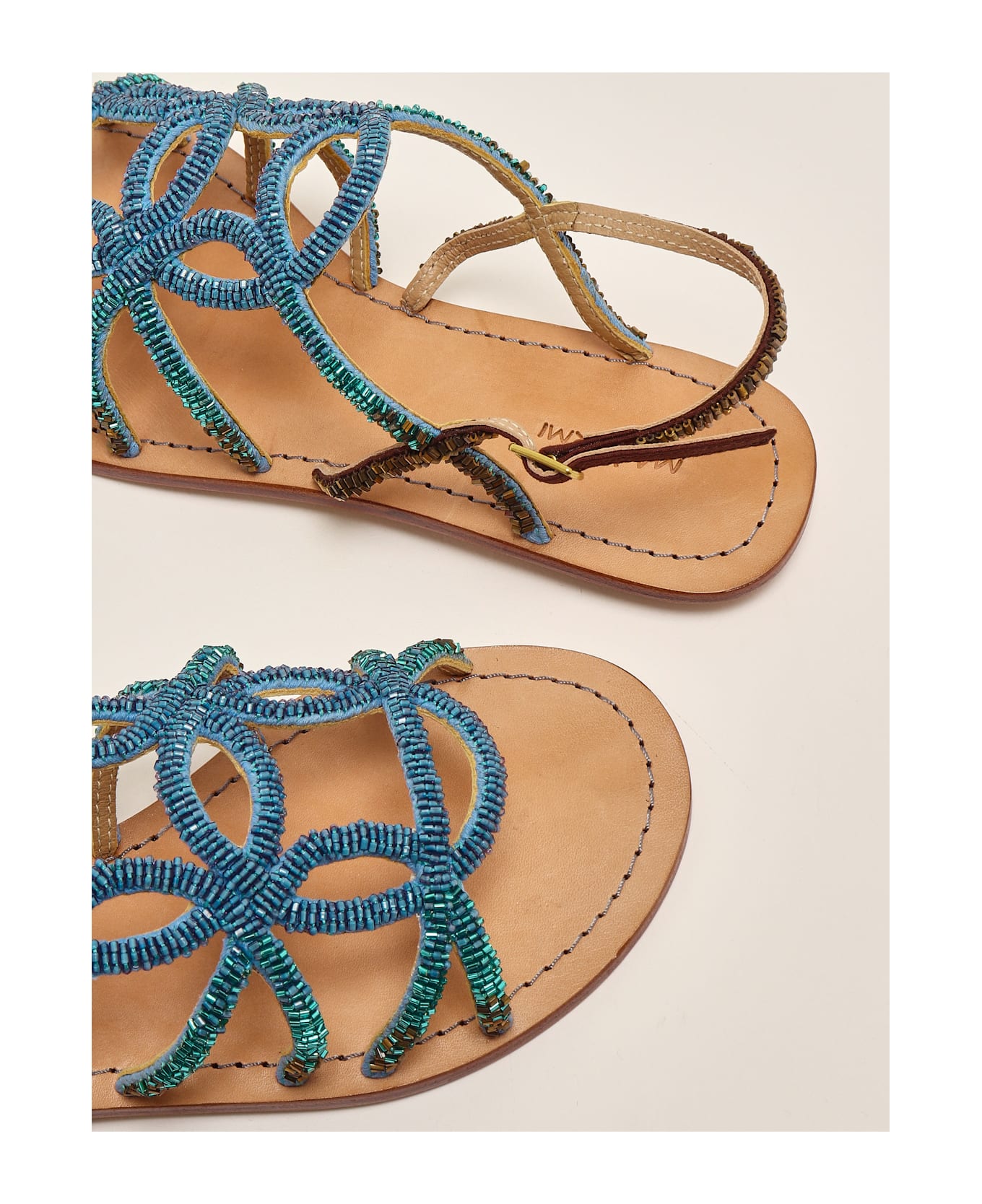 Malìparmi Capri Cut Shaded Sandal - BLU MULTICOLOR