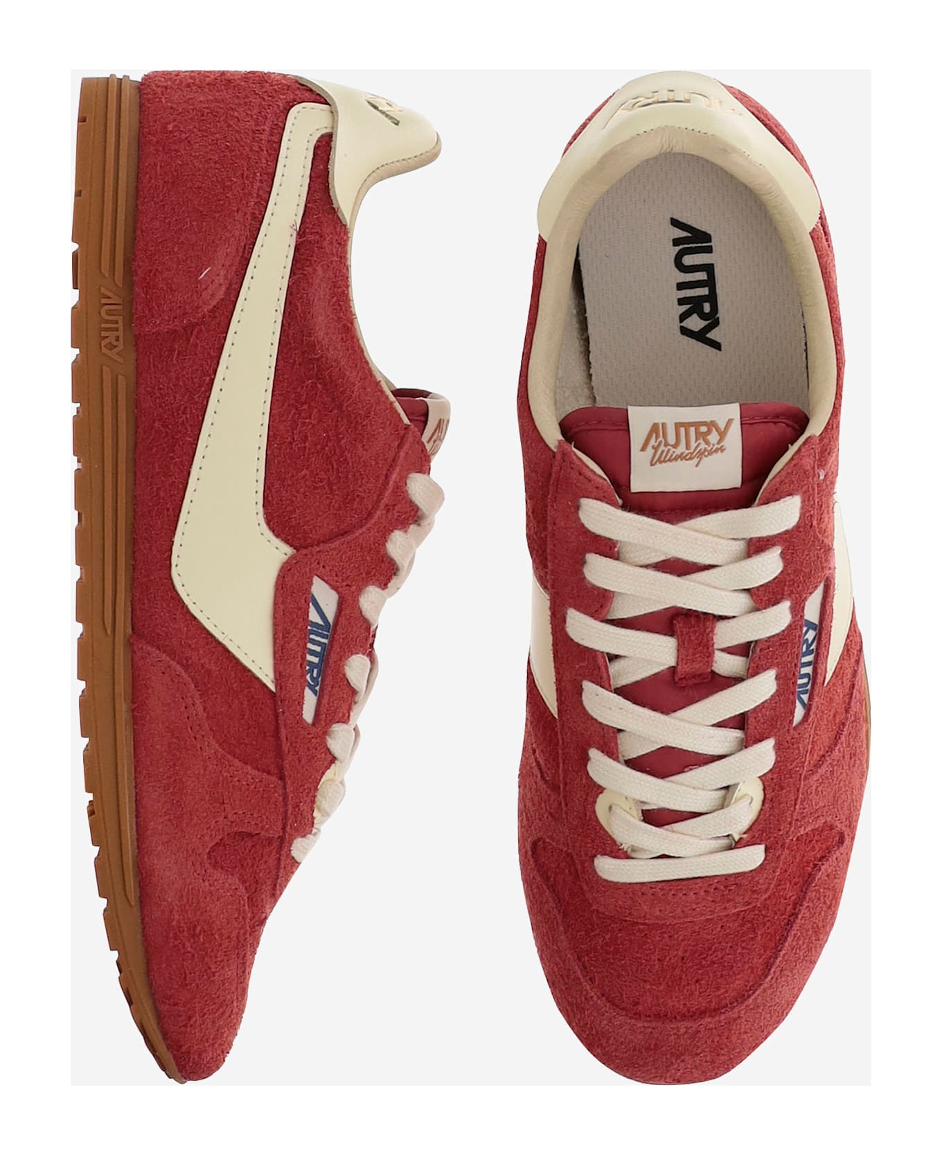 Autry Windspin Leather Sneakers - Red