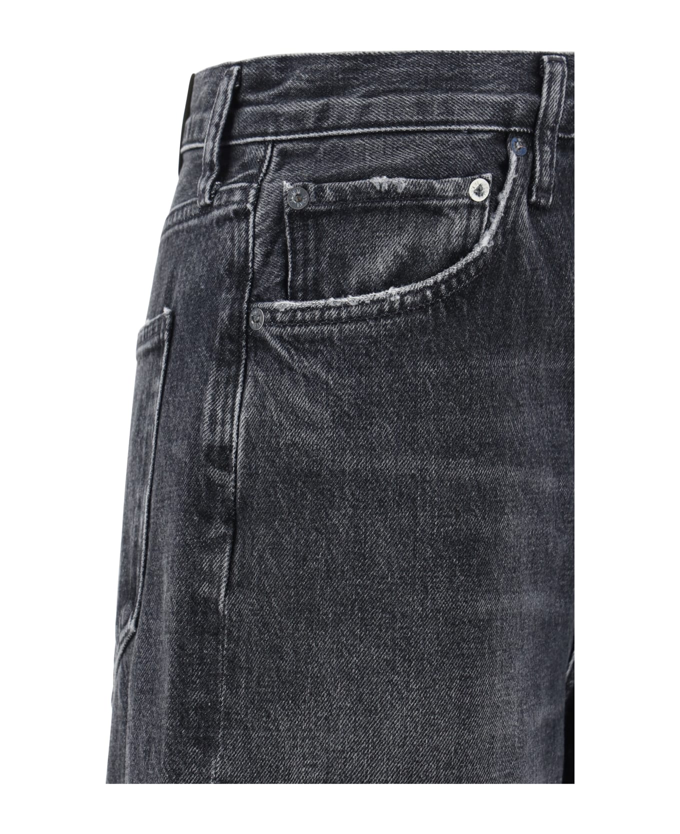 AGOLDE Dame Jeans - Ditch (marble Black)