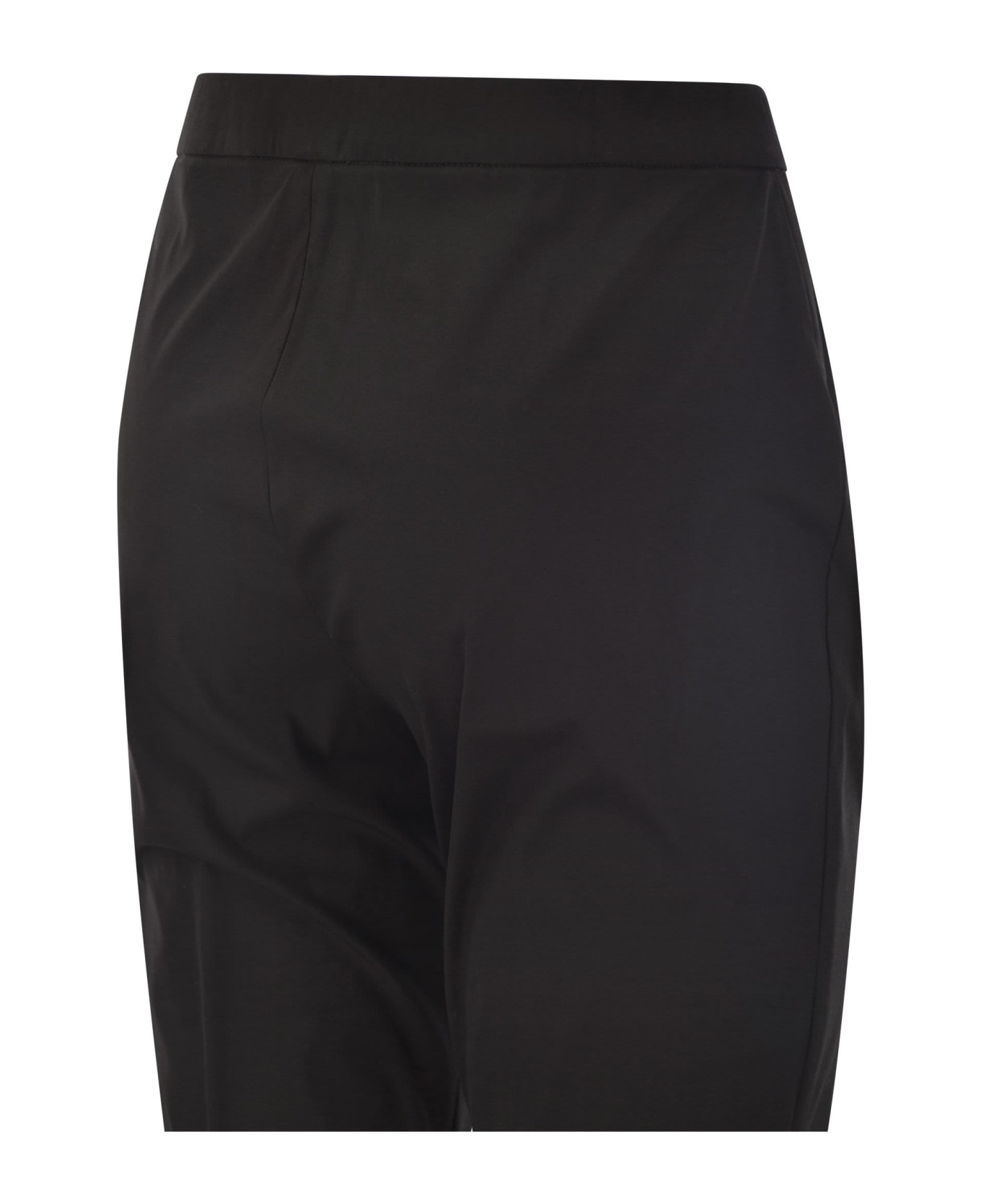 Fabiana Filippi Slim Trousers In Technical Cotton - Black