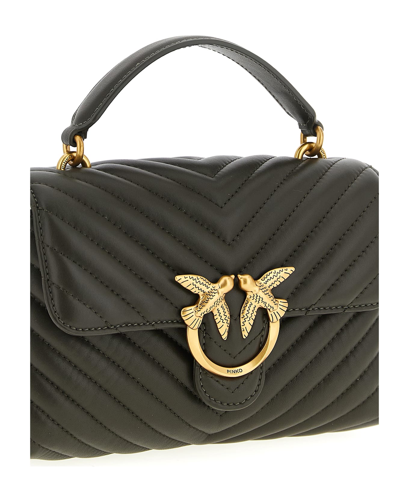 Pinko 'mini Lady Love Puff' Handbag - Green