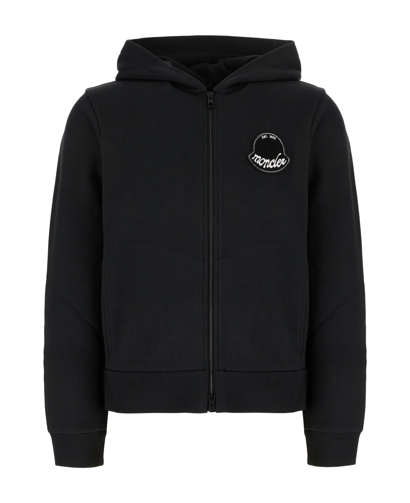 Moncler Black Cotton Sweatshirt | italist