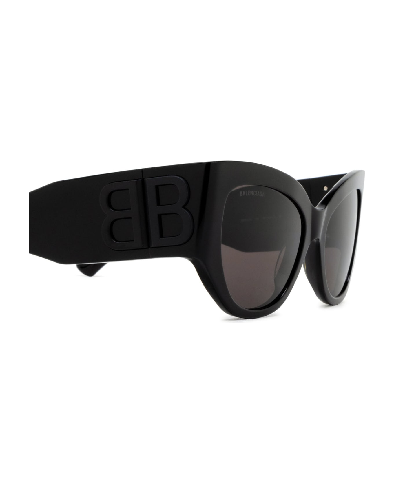 Balenciaga Eyewear Bb Embossed Cat-eye Sunglasses - Black