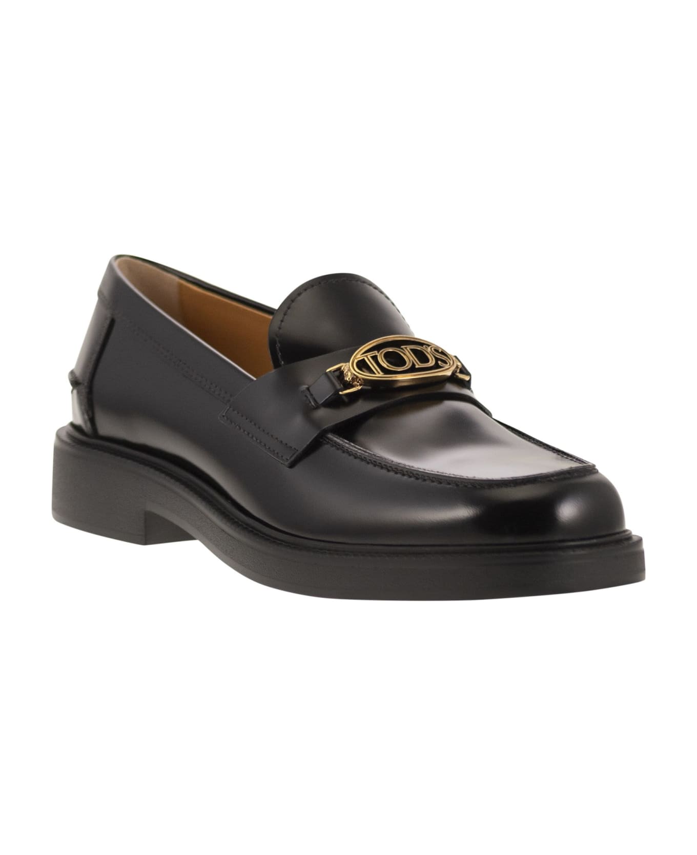 Tod's Leather Moccasin - Black