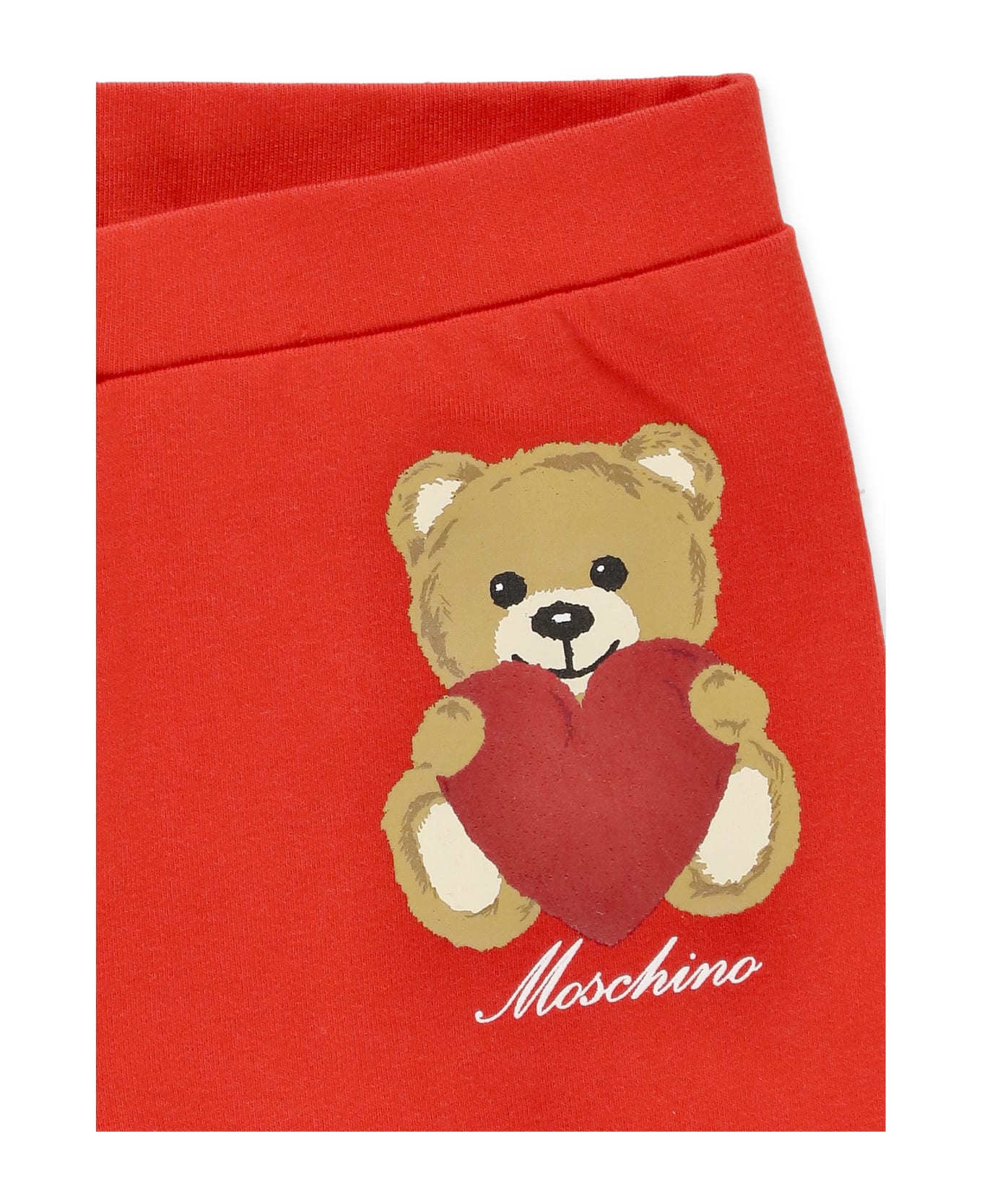 Moschino Heart Teddy Bear Two-piece Set - Red