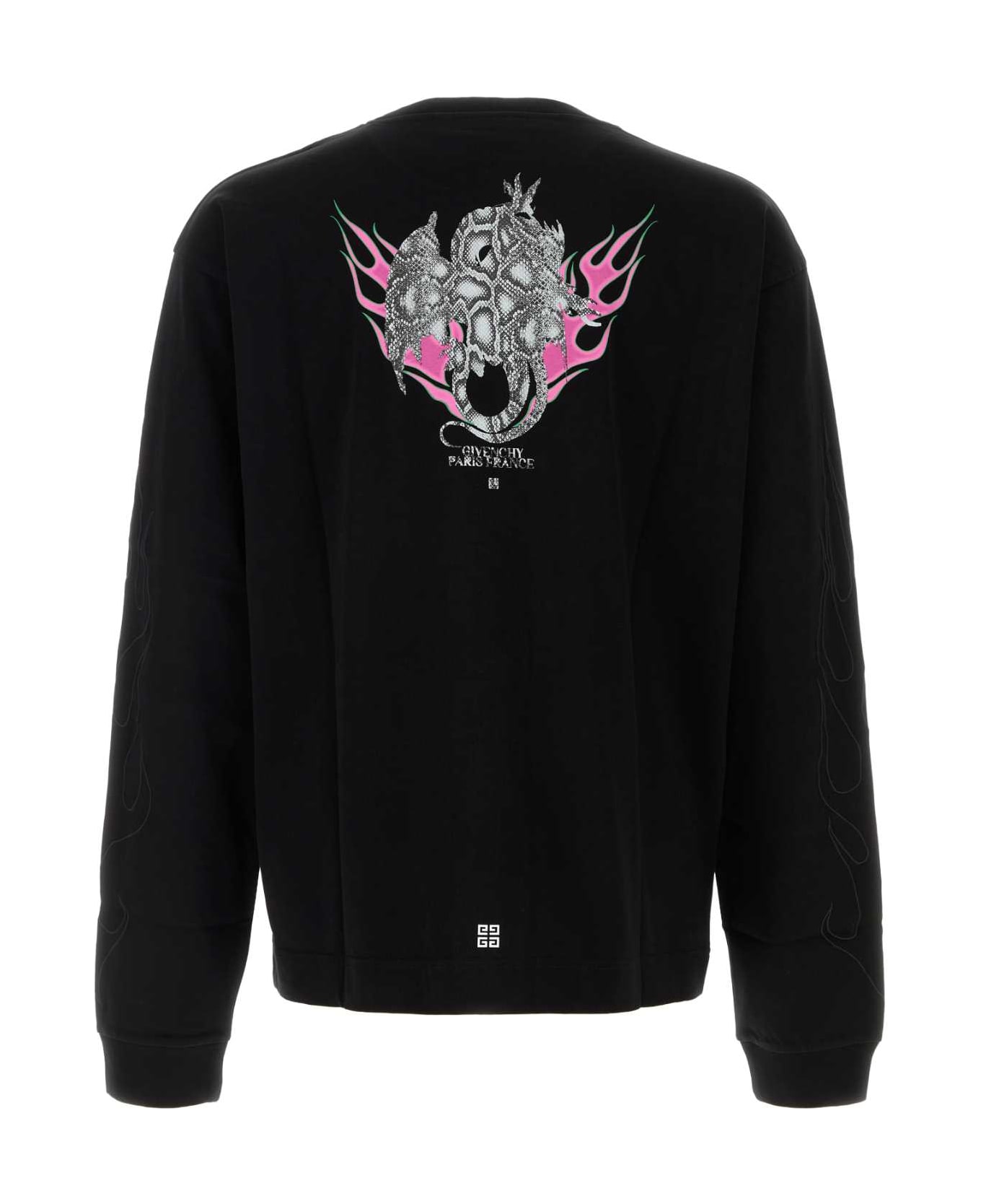 Givenchy Black Cotton T-shirt - Black