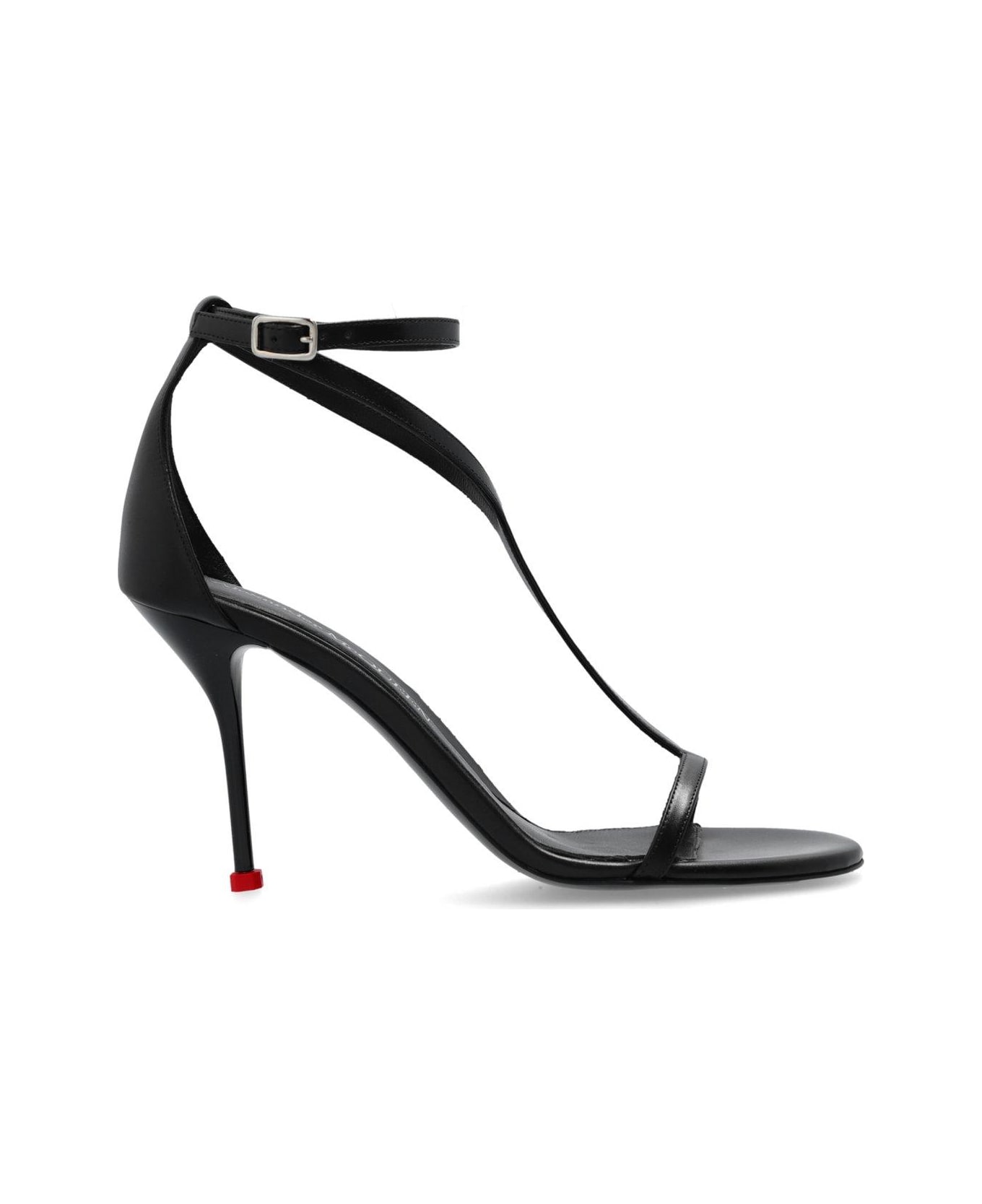 Alexander McQueen Harness Ankle Strap Sandals - Black
