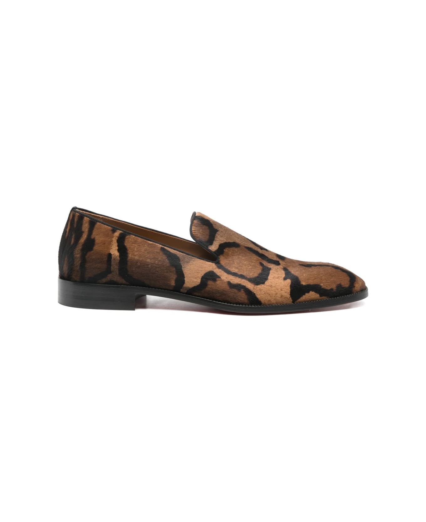 Christian Louboutin Danny Leather Loafers - Brown