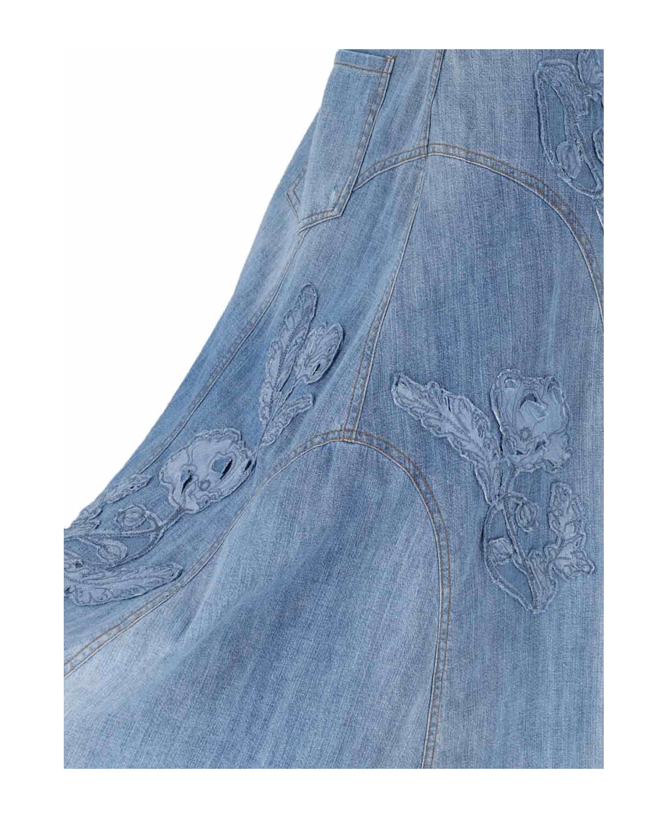 Ermanno Scervino Midi Skirt - Blue