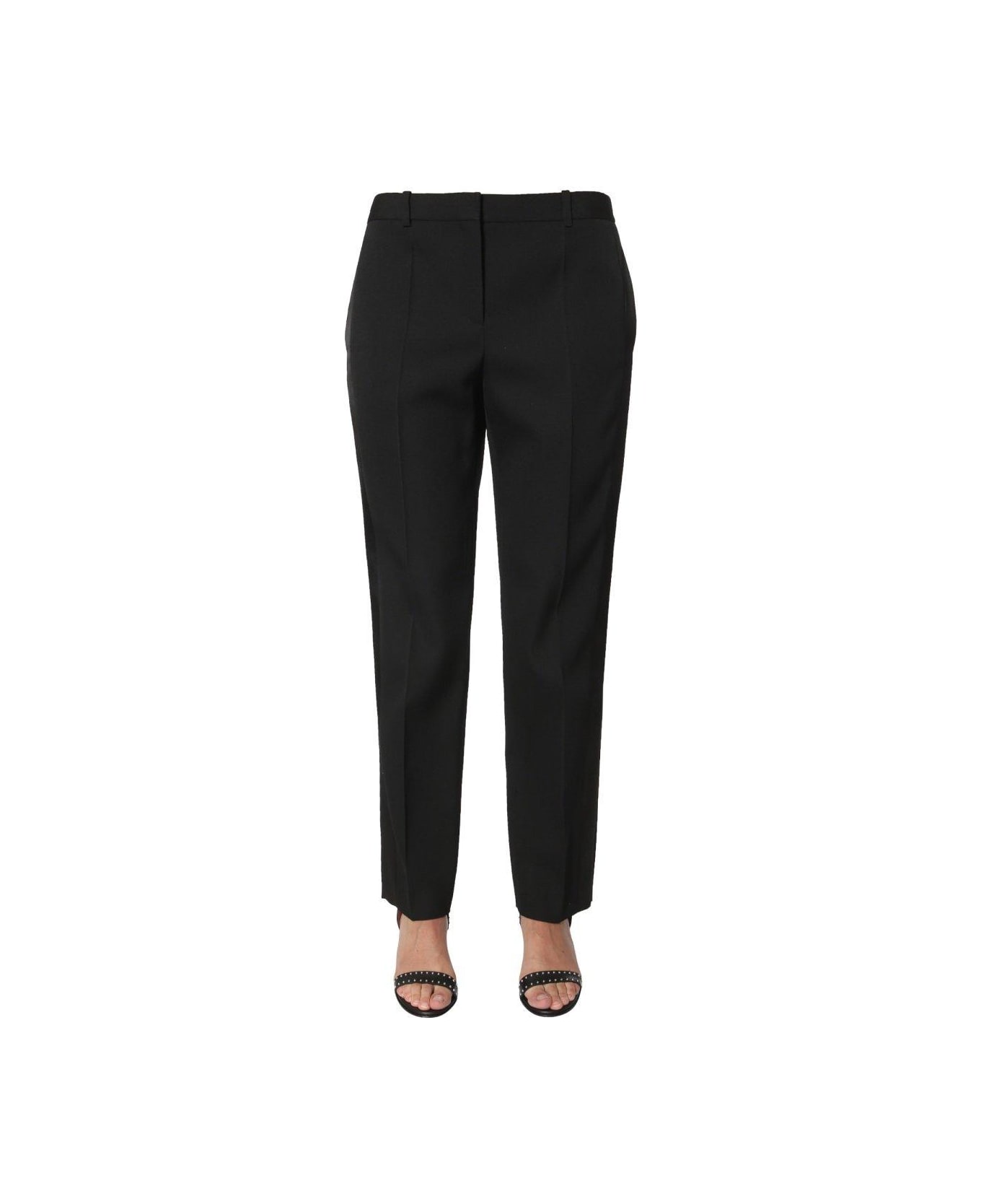 Givenchy Contrasting Trim Tuxedo Trousers - BLACK