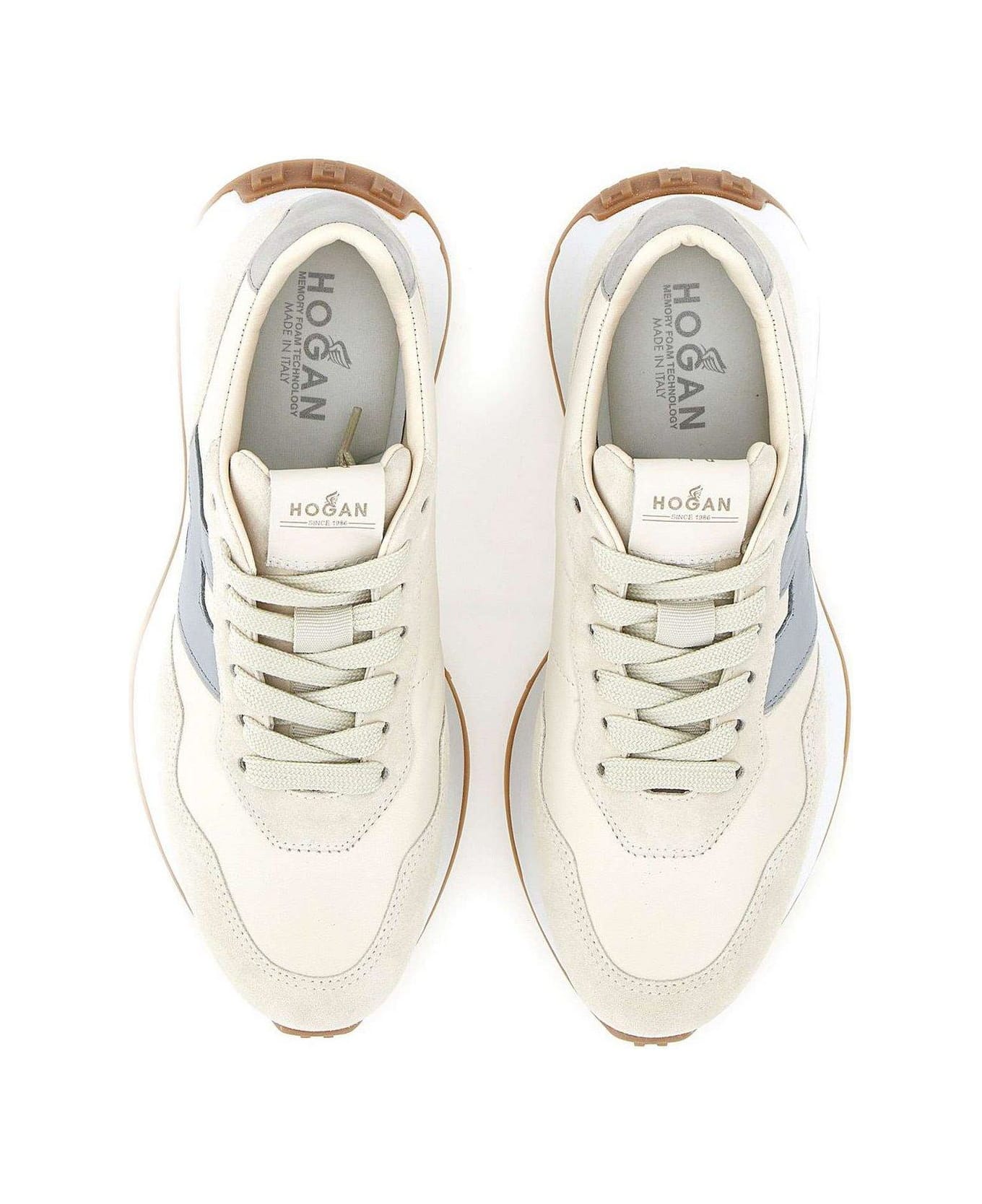 Hogan Logo Patch Panelled Sneakers
