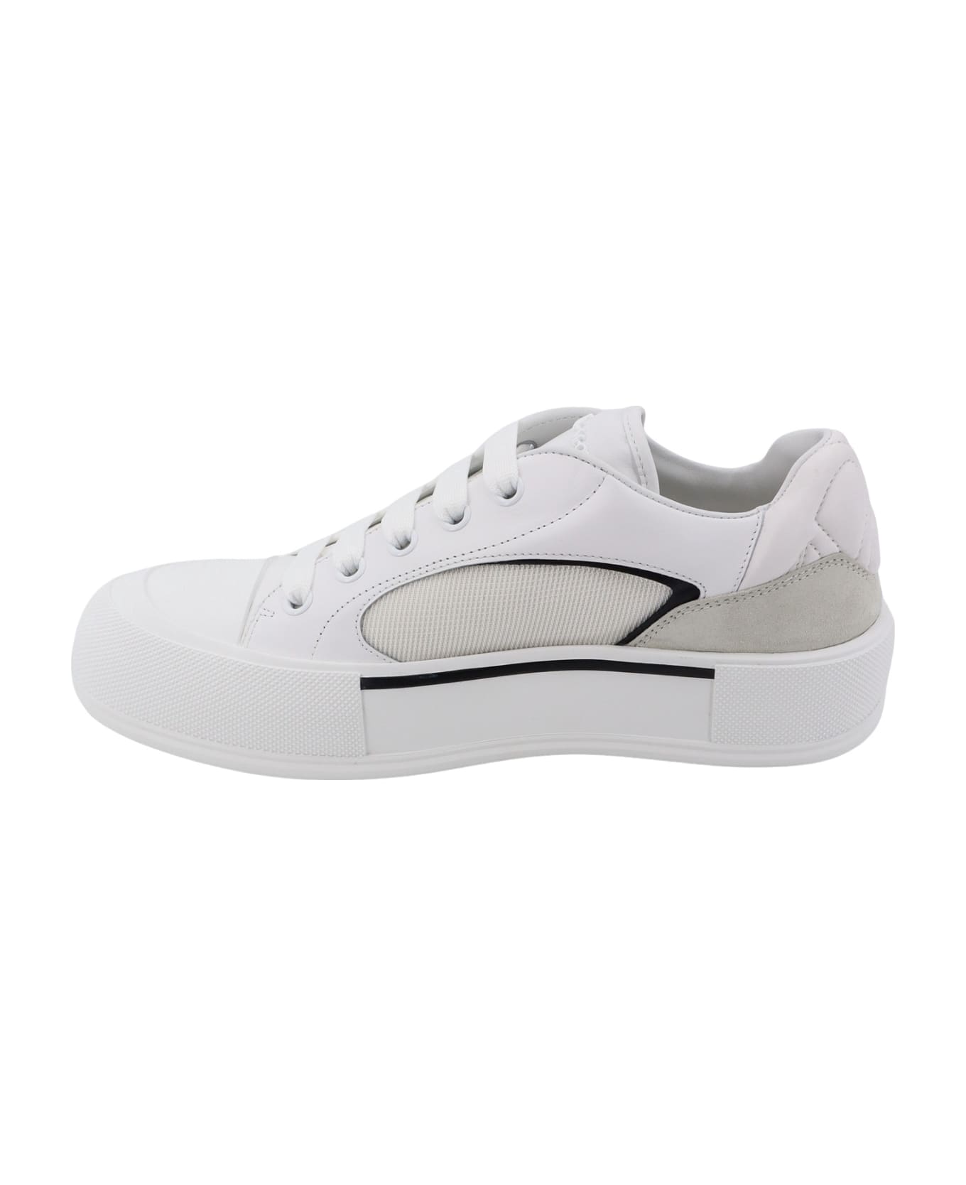 Alexander McQueen Deck Plimsoll Sneakers - White