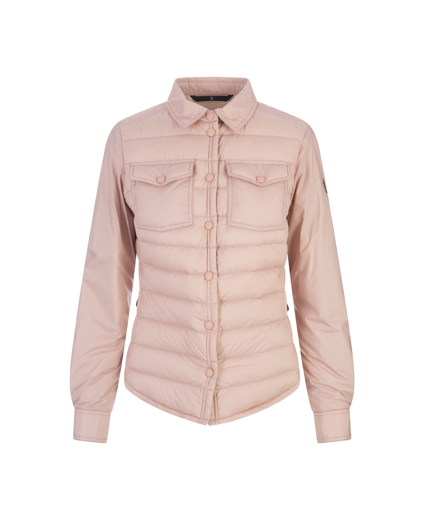 Moncler Grenoble Light Pink Averau Shirt Jacket - Pink