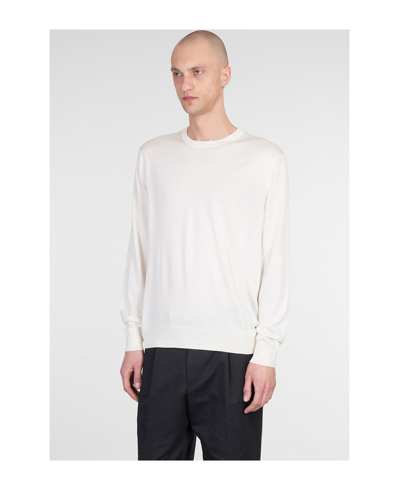 Ballantyne Knitwear In Beige Silk - beige