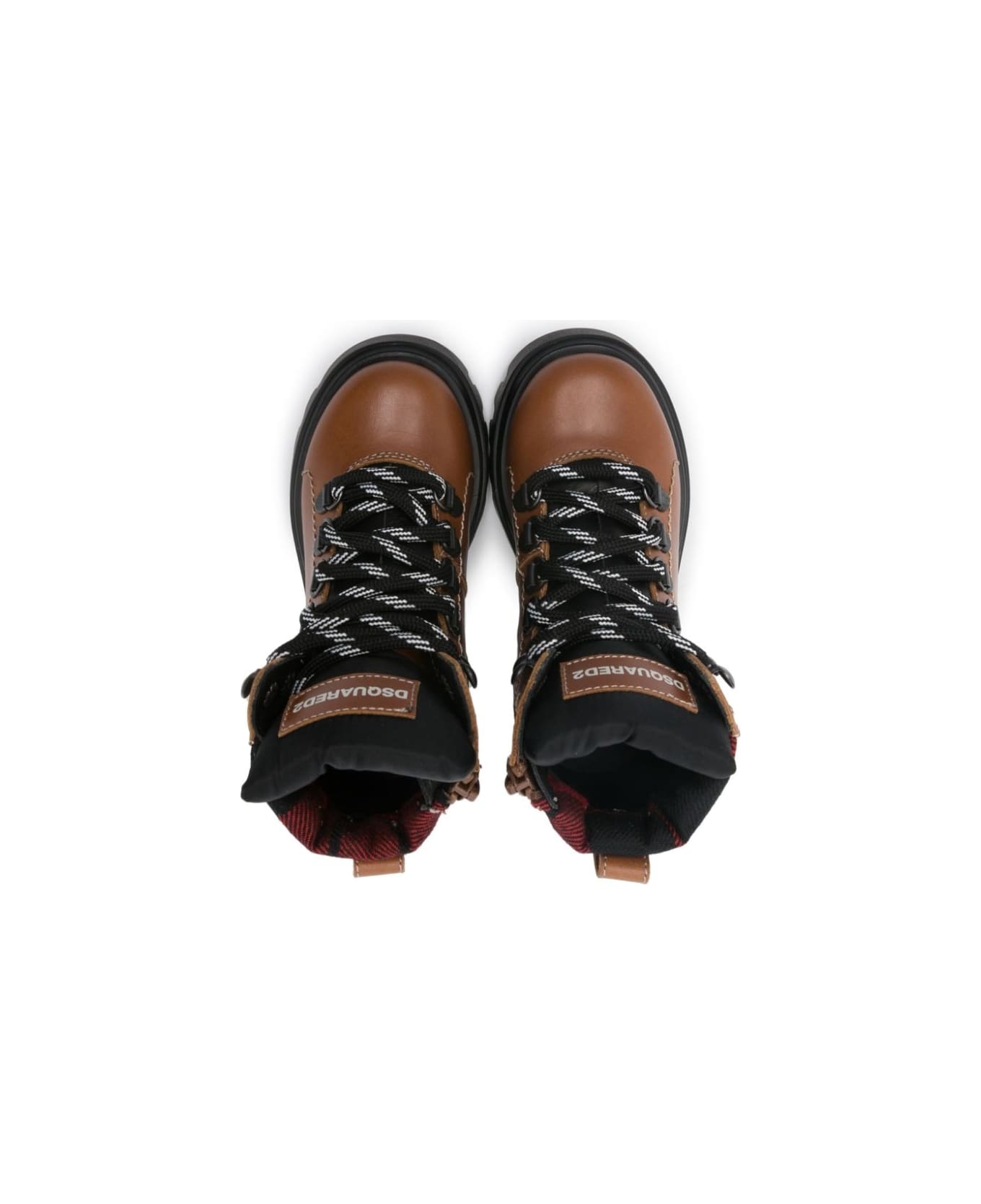 Dsquared2 Lace-up Leather Ankle Boots - Brown シューズ