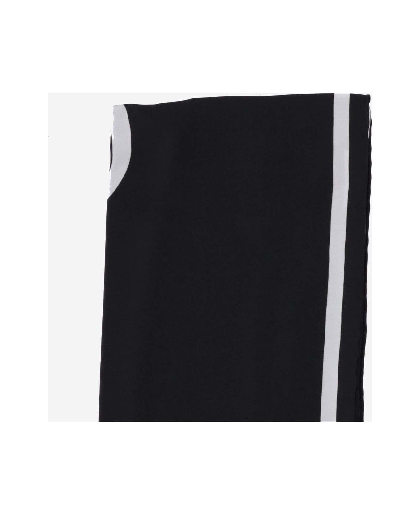 J.W. Anderson Silk Scarf With Logo - Black スカーフ