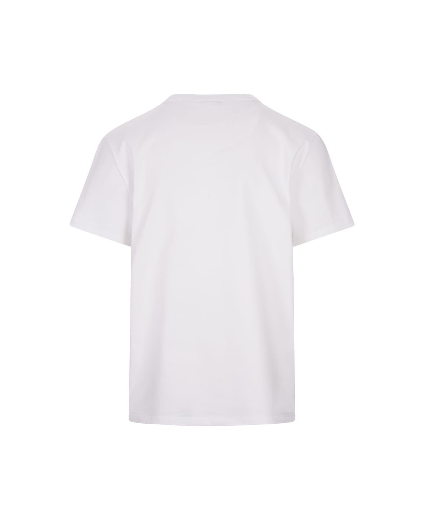 Alexander McQueen White T-shirt With Two-tone Logo - White シャツ