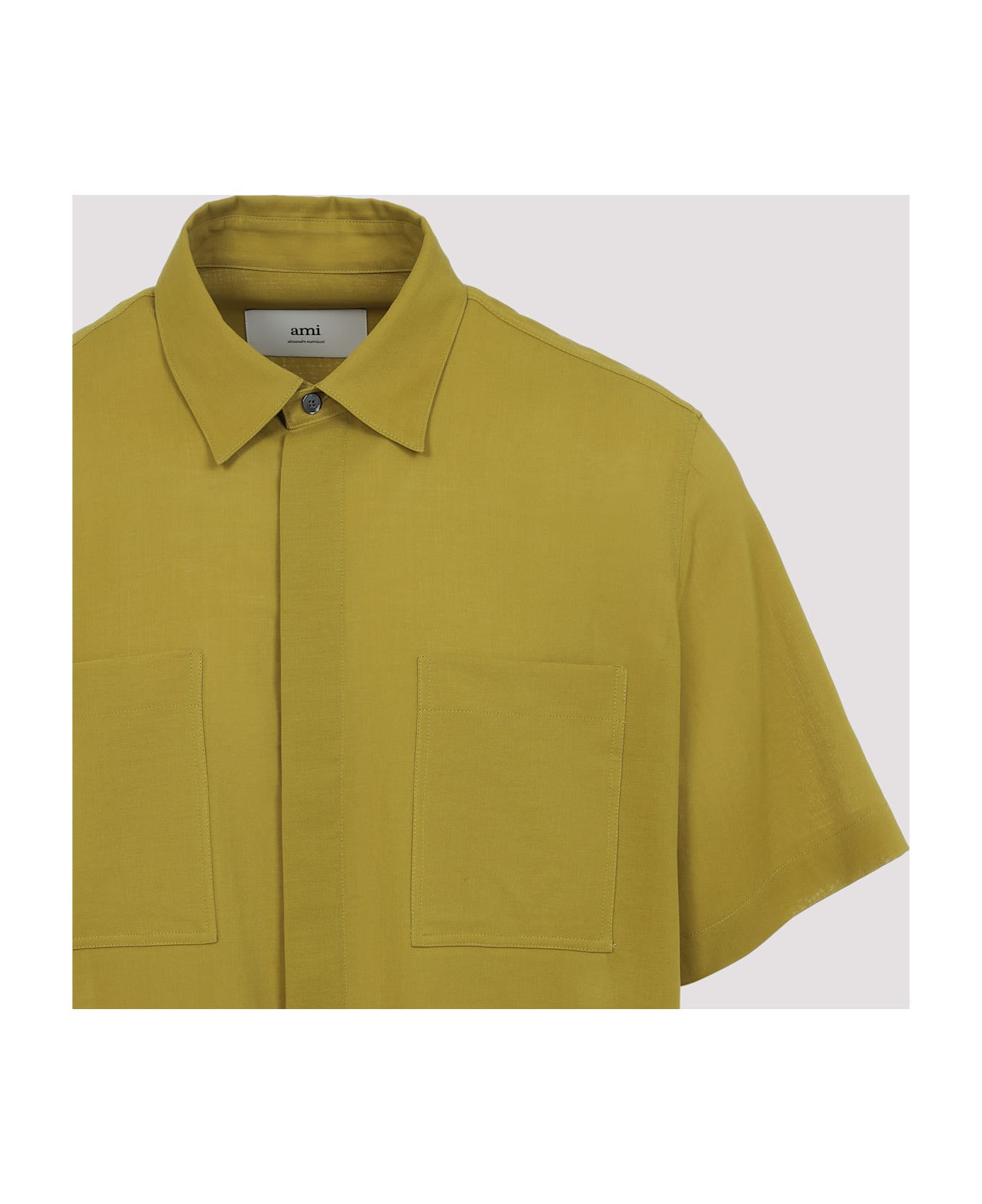 Ami Alexandre Mattiussi Classic Shortsleeve Classic Shirt - Lichen