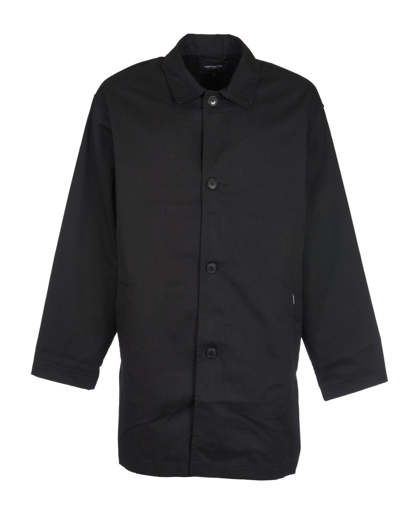 Carhartt Straight Buttoned Jacket - Black シャツ