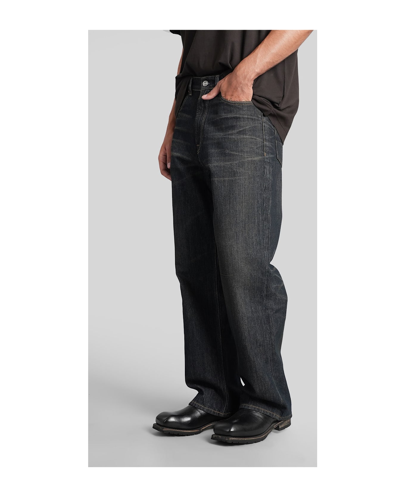 Our Legacy Third Cut Jeans In Grey Cotton - grey