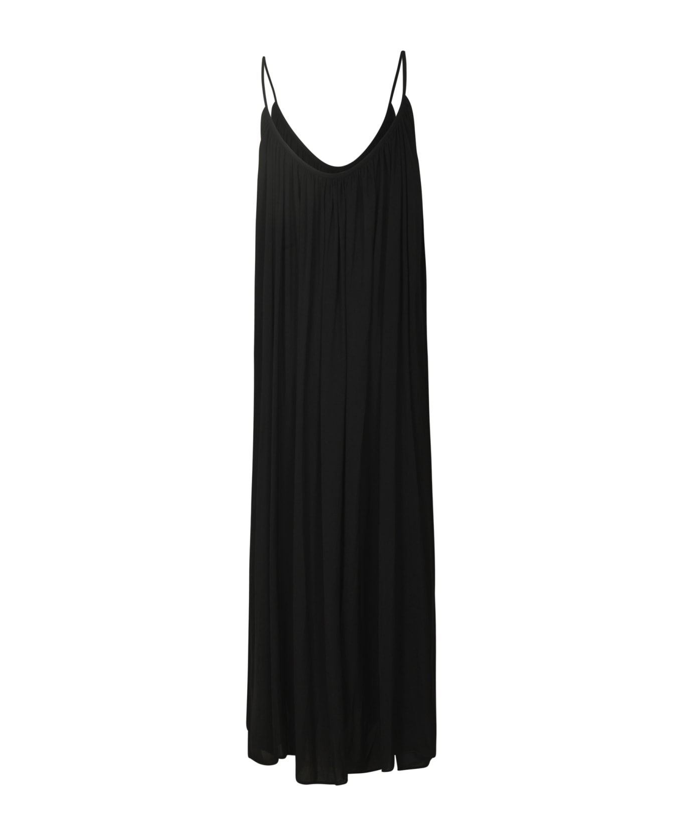 VIS A VIS Boat Neck Sleeveless Dress - Black