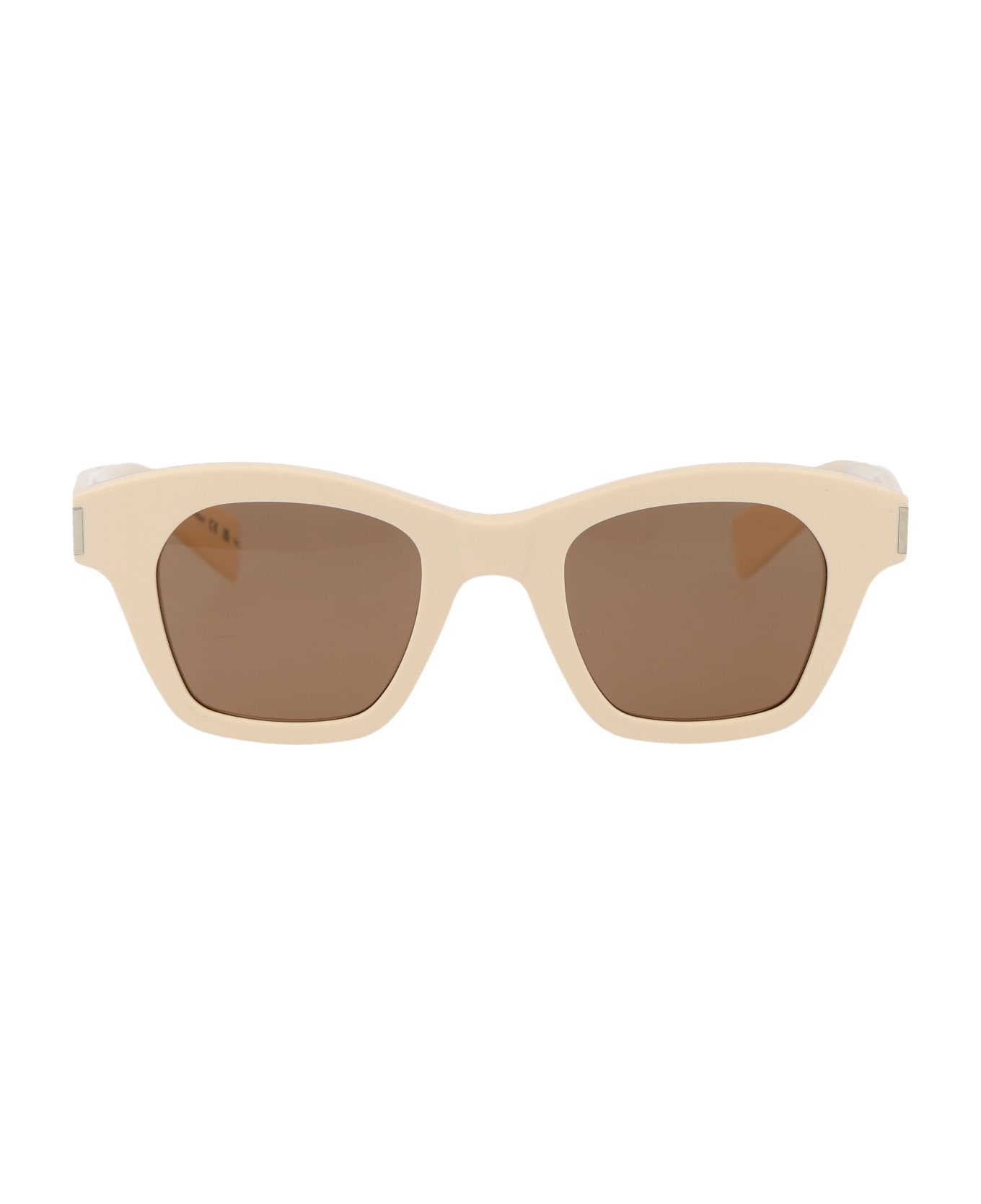 Saint Laurent Eyewear Sl 592 Sunglasses - 004 IVORY IVORY BROWN