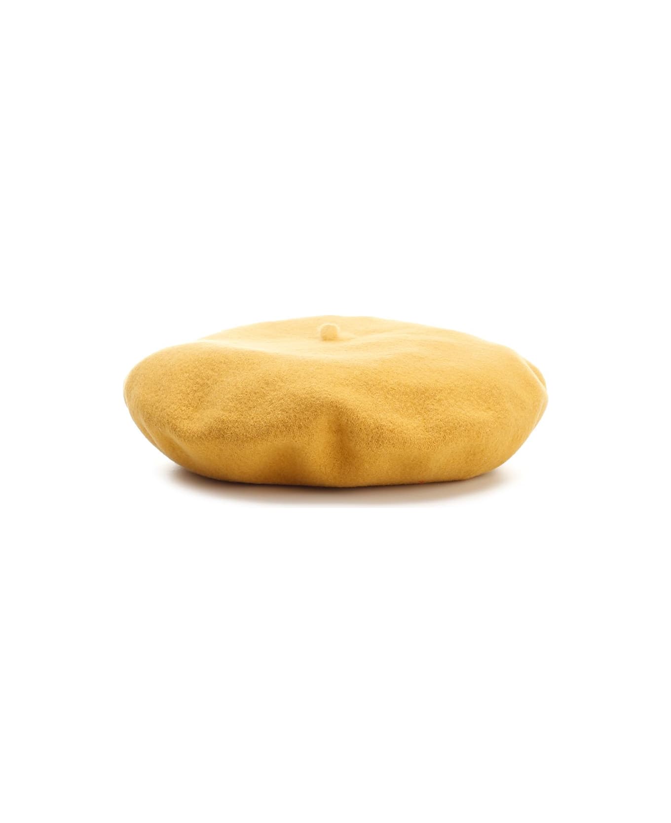 Borsalino Unlined Wool Beret - Yellow