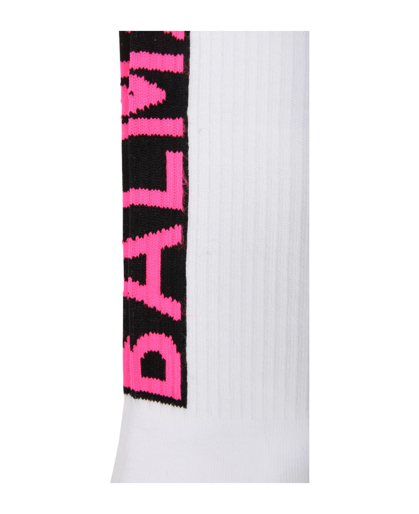 Balmain White Socks For Kids With Logo - White