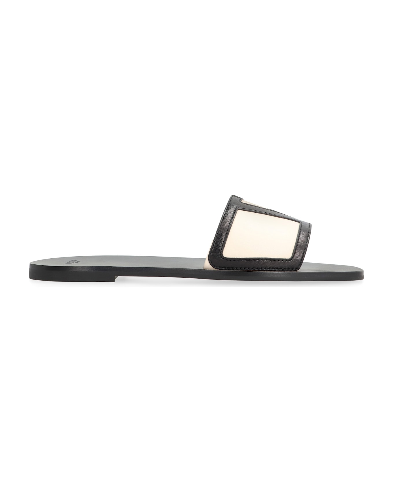 Valentino Garavani Viva Superstar Leather Slides - black サンダル