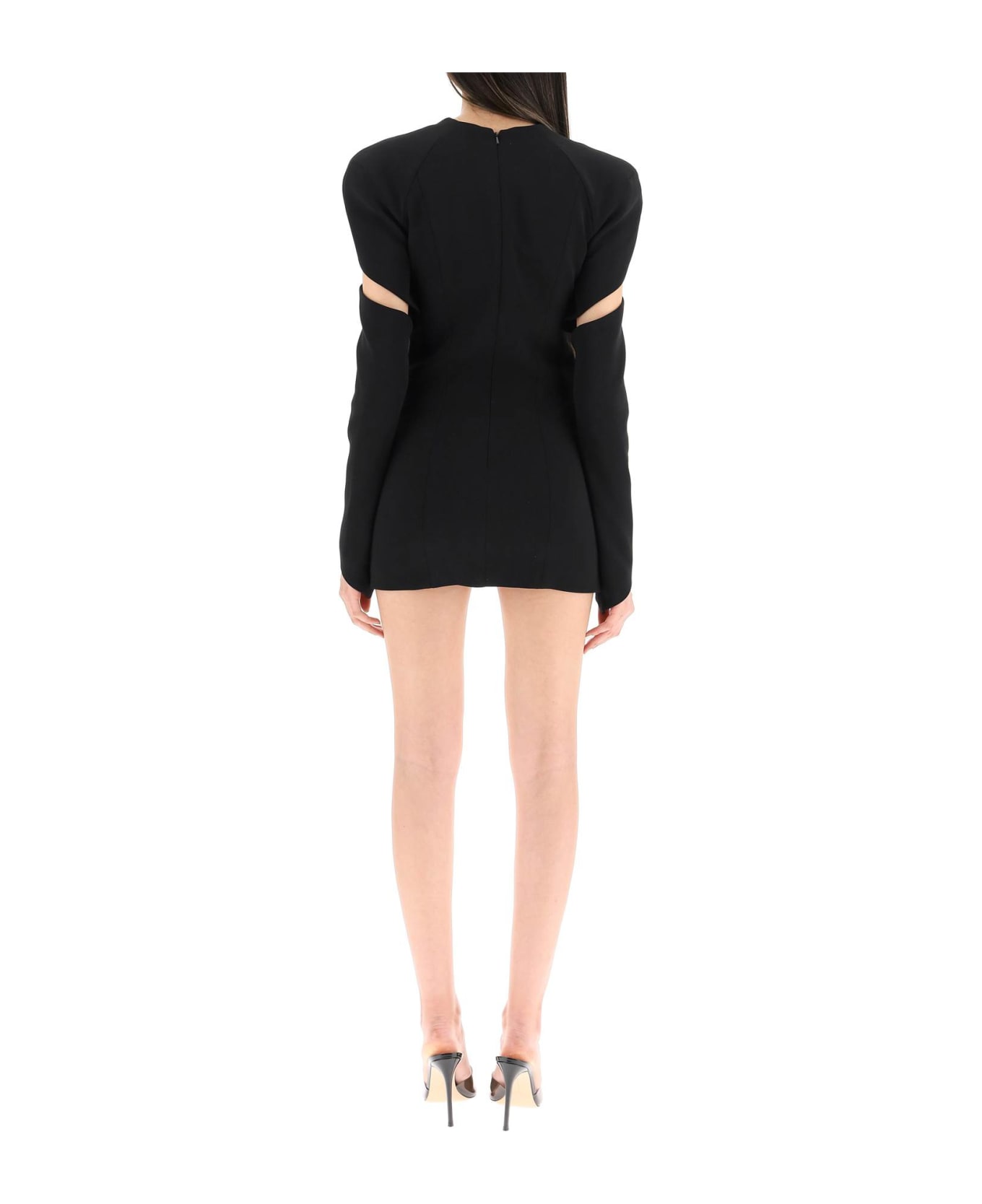 Monot Sweetheart Mini Dress - BLACK (Black)