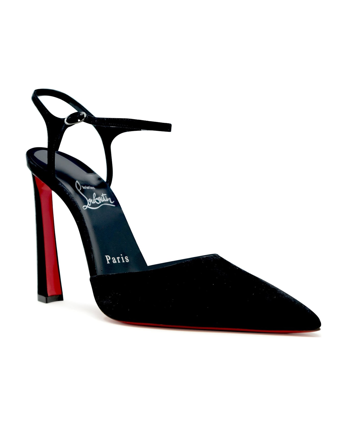 Christian Louboutin Black Condora Riviera Suede 100 Pumps - BLACK