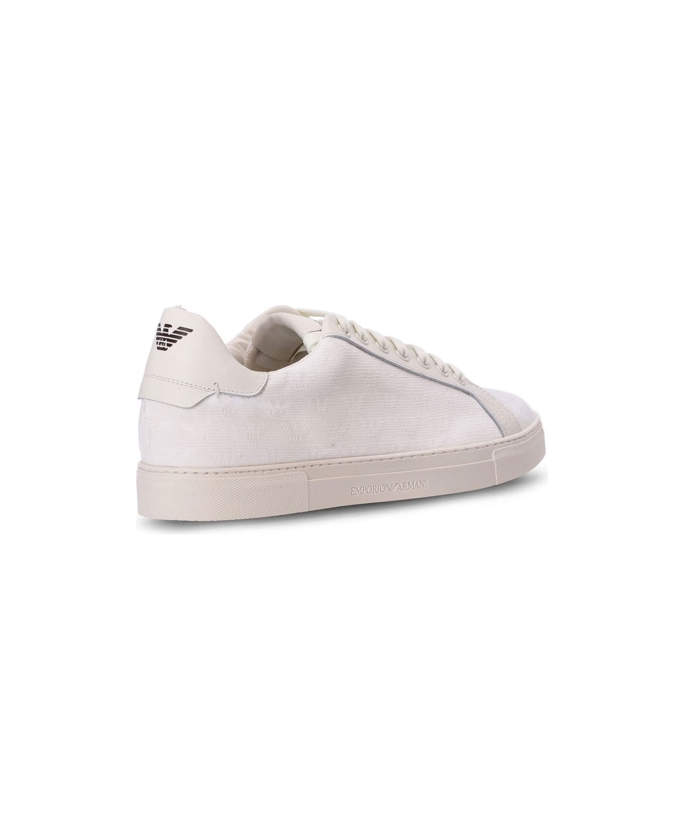 Emporio Armani Logo Sneakers - White