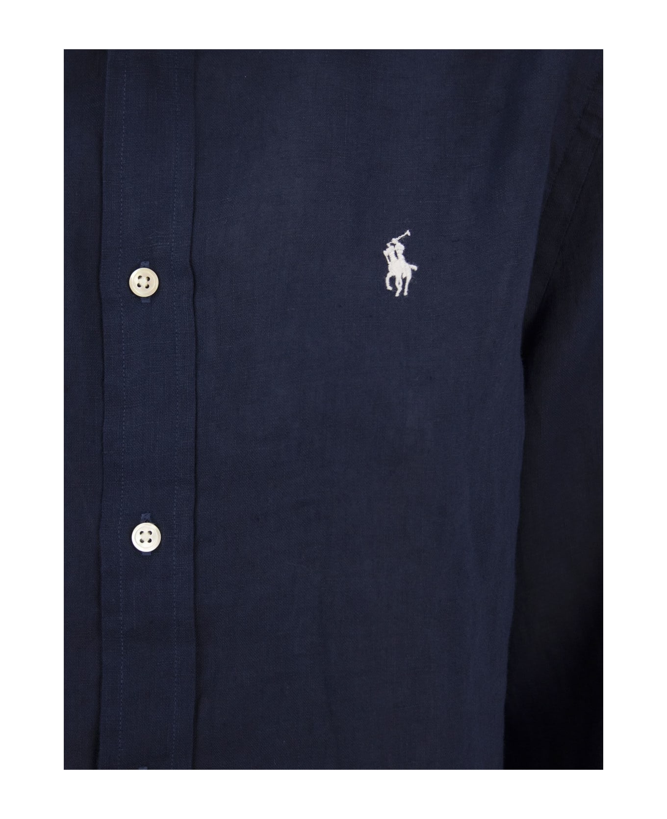 Ralph Lauren Linen Shirt - Blue シャツ