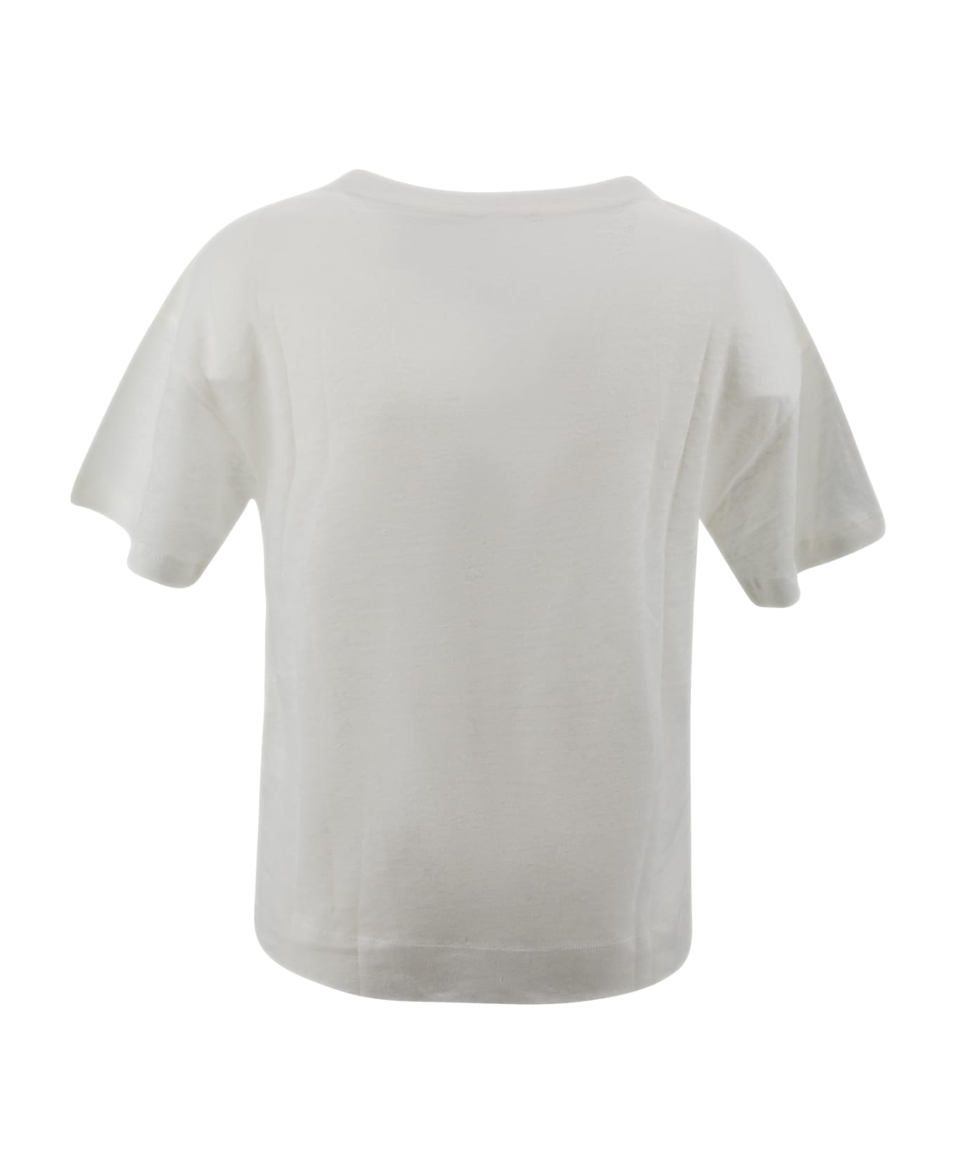 Weekend Max Mara Linen Jersey Blouse - Beige Tシャツ