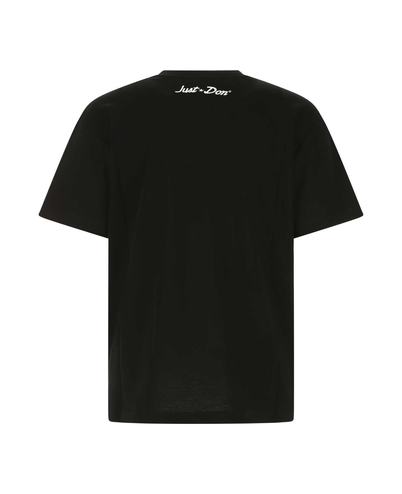 Just Don Black Cotton Oversize T-shirt - 99