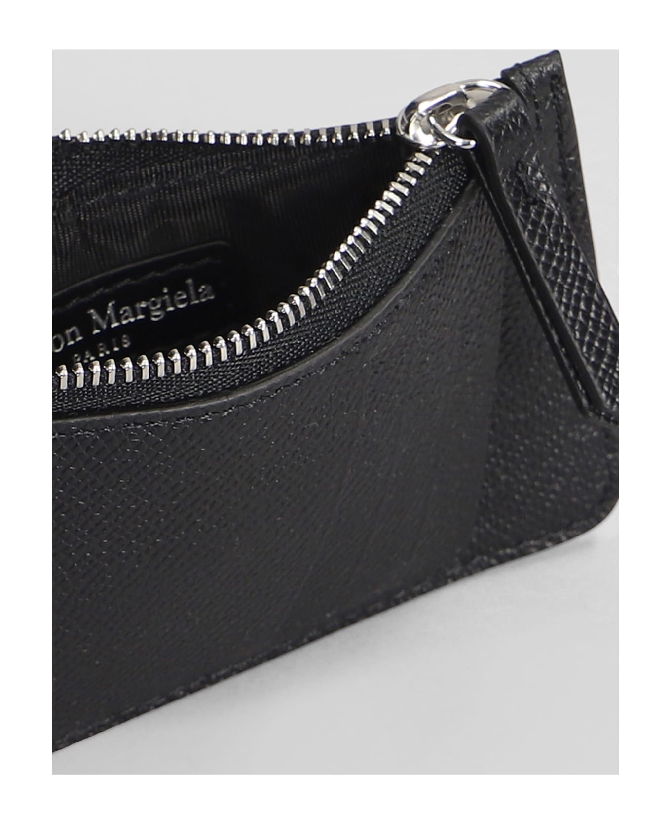 Maison Margiela Wallet In Black Leather - black