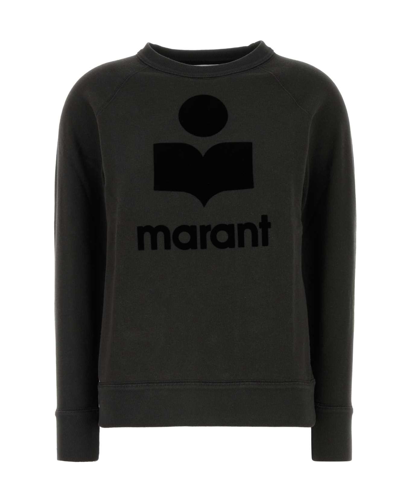 Marant Étoile Slate Cotton Blend Millyny Sweatshirt - BLACK