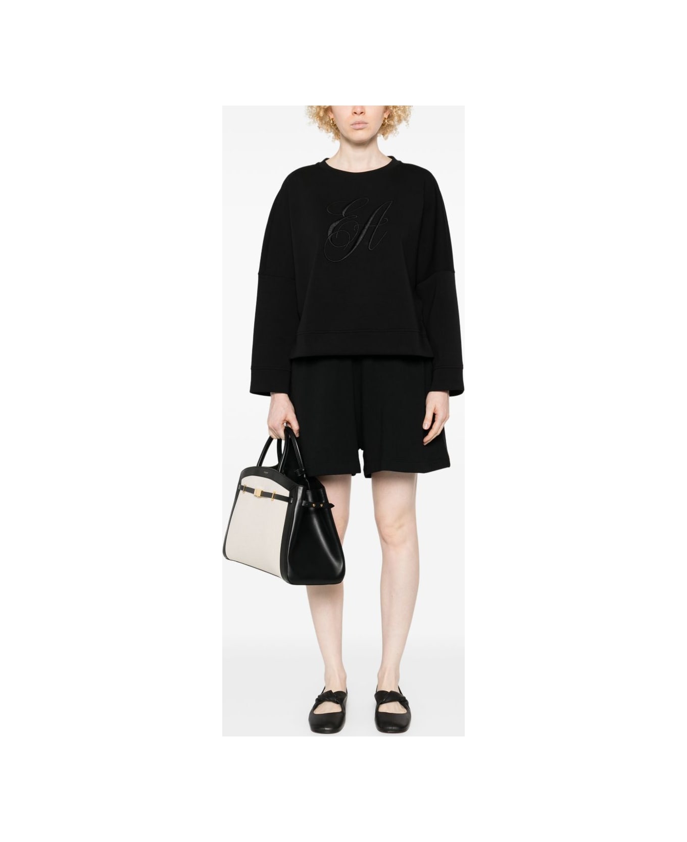 Emporio Armani Organic Cotton Shorts - Black