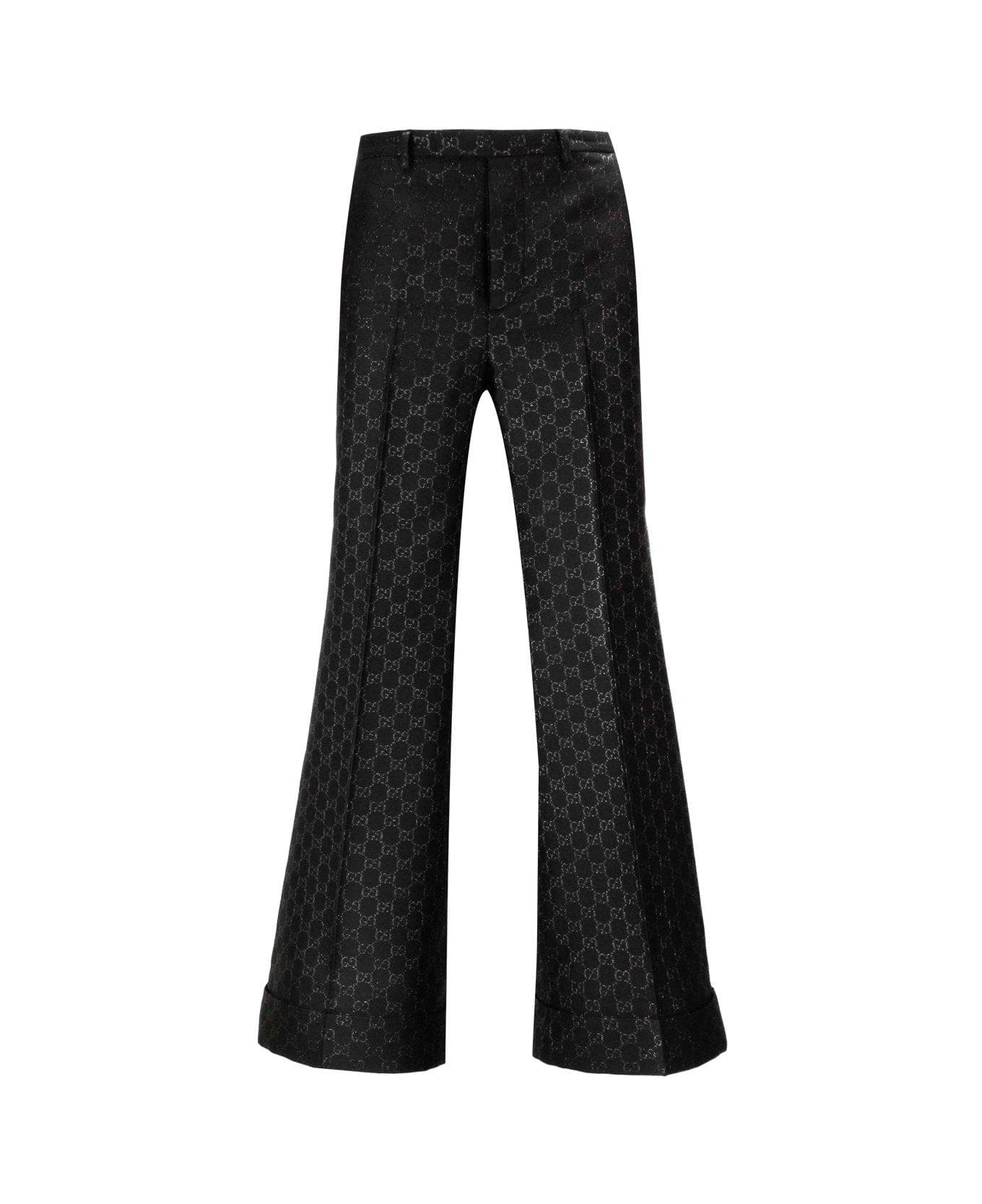 Gucci Gg Slim Fit Trousers - Black ボトムス