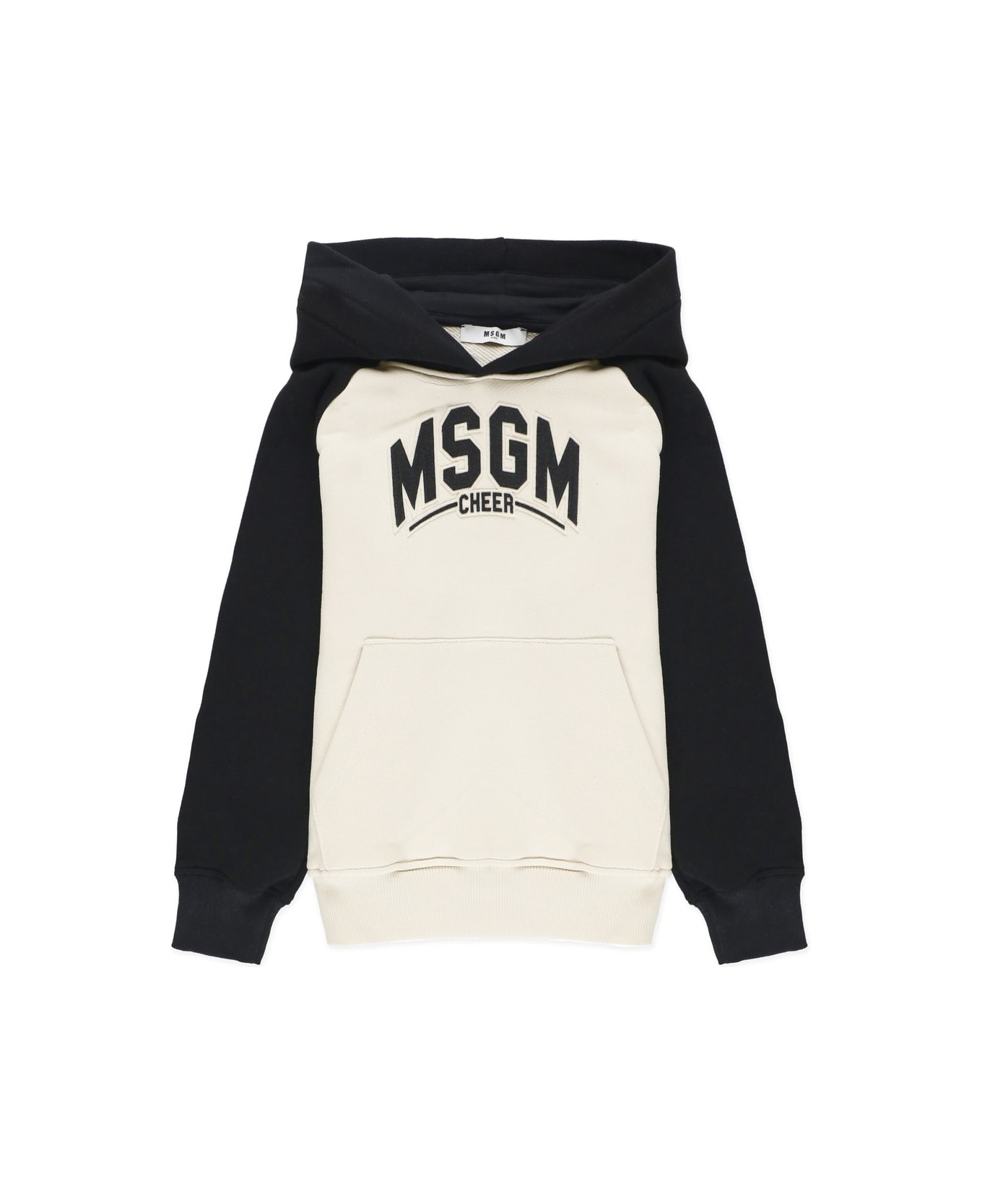 MSGM Logo Printed Drop Shoulder Hoodie