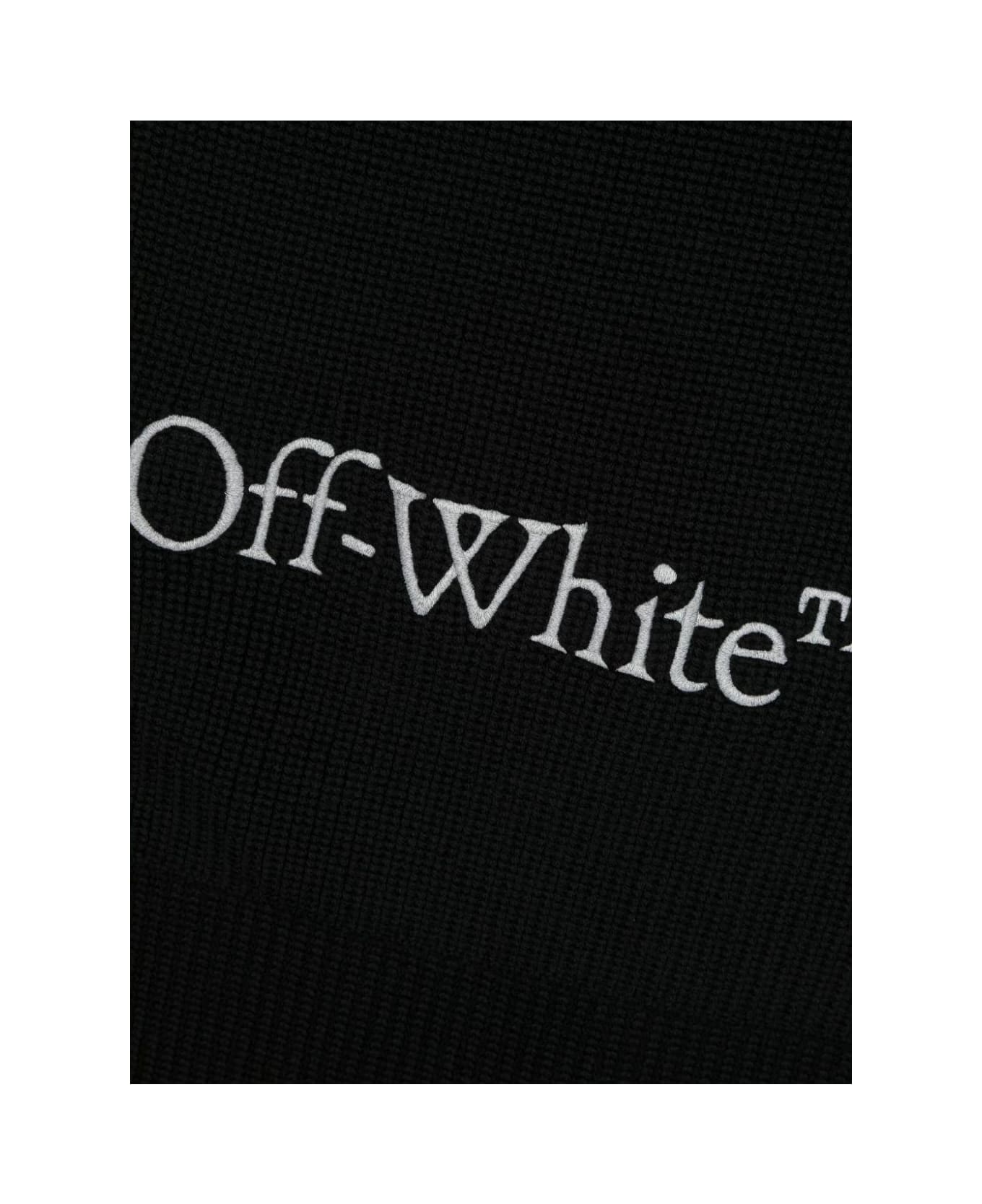 Off-White Logo Printed Scarf - BLACK スカーフ＆ストール