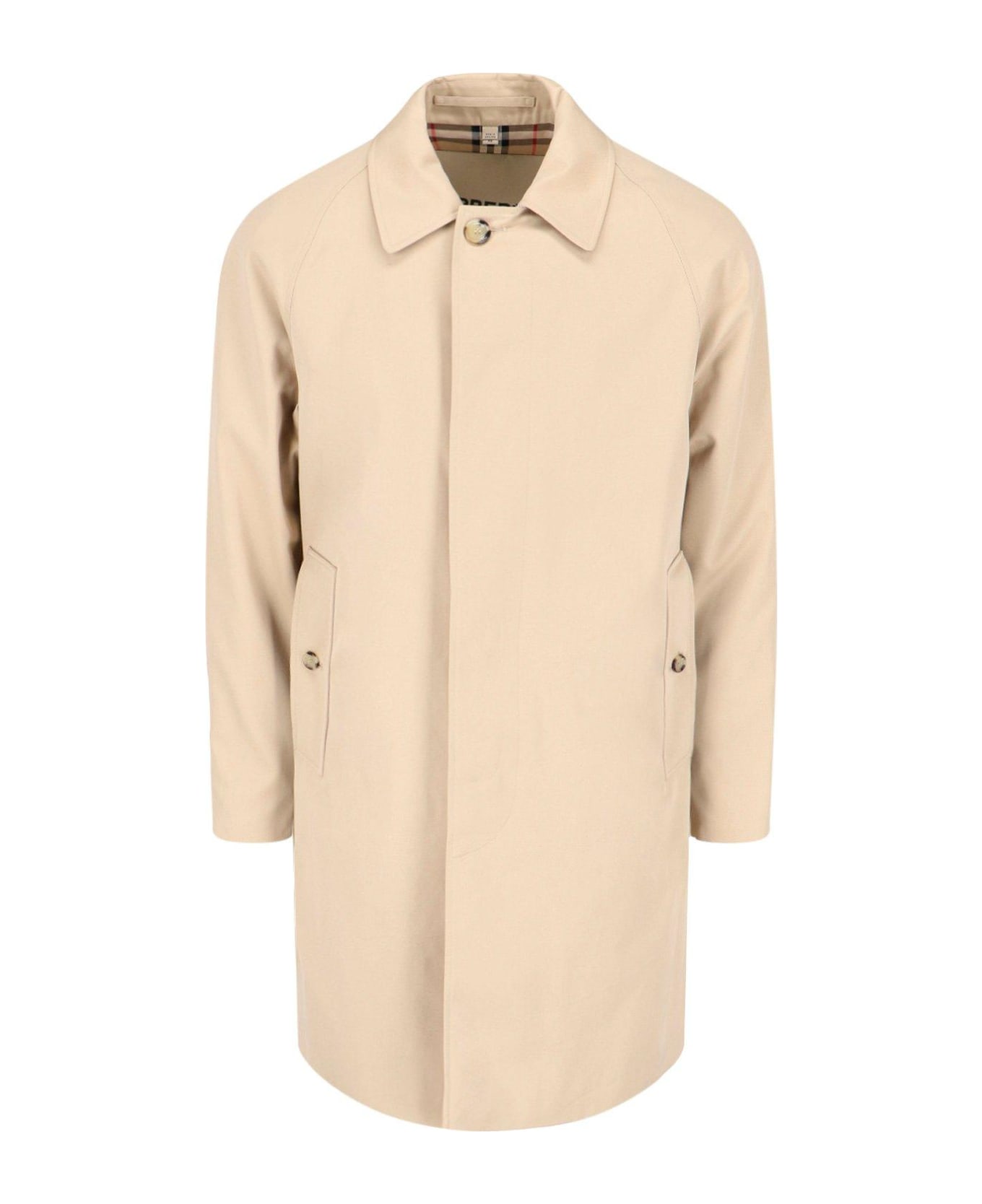 Burberry Long Sleeved Trench Coat - HONEY
