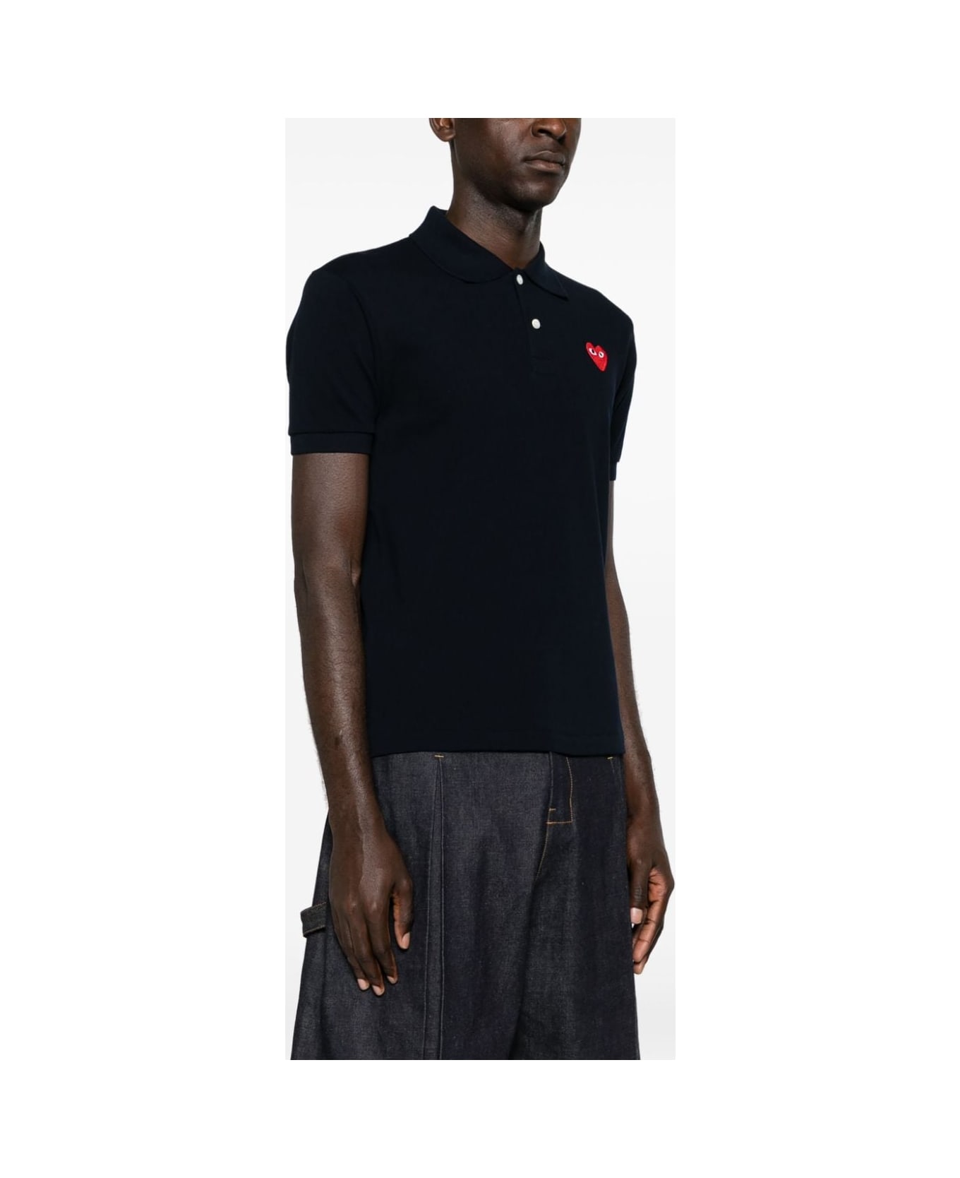 Comme des Garçons Cotton Polo Shirt - Blue