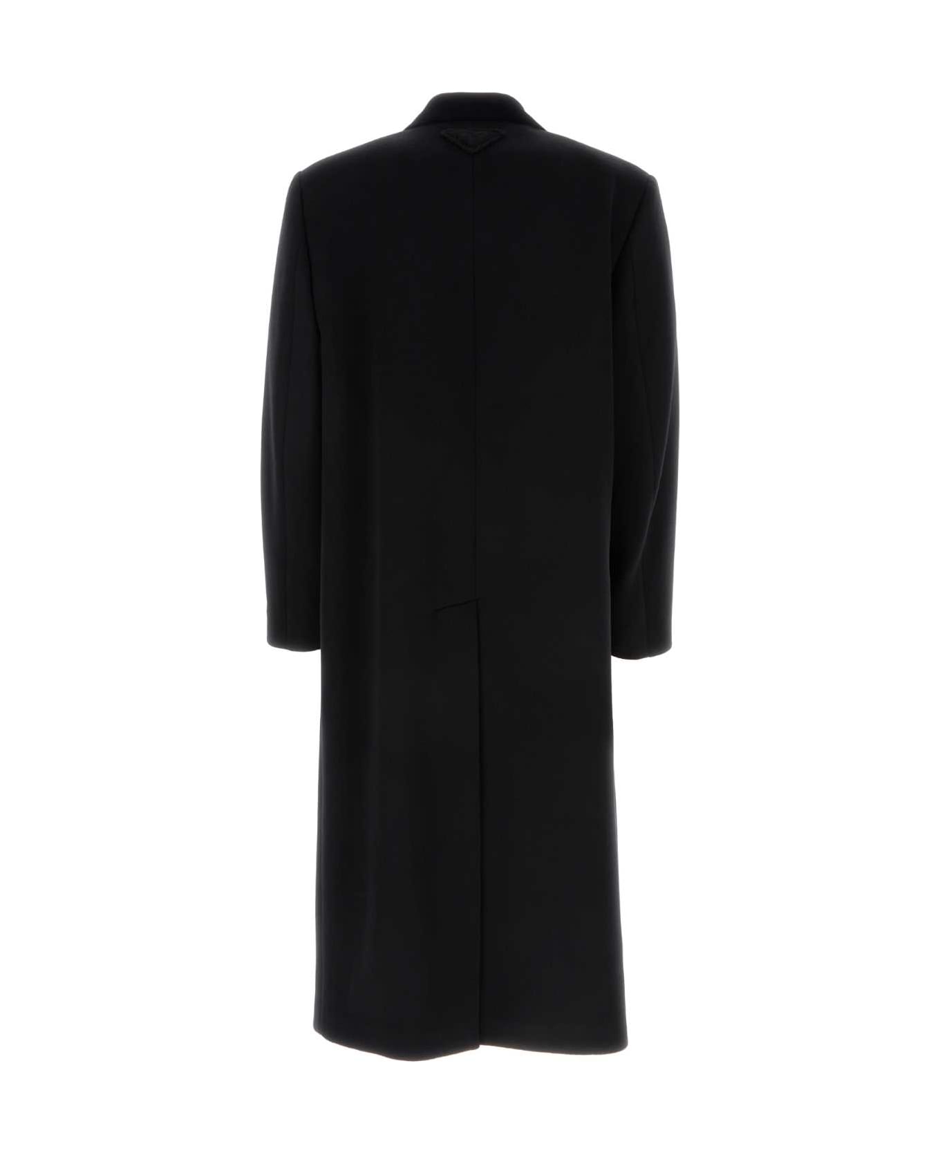 Prada Black Cashmere Coat - NERO