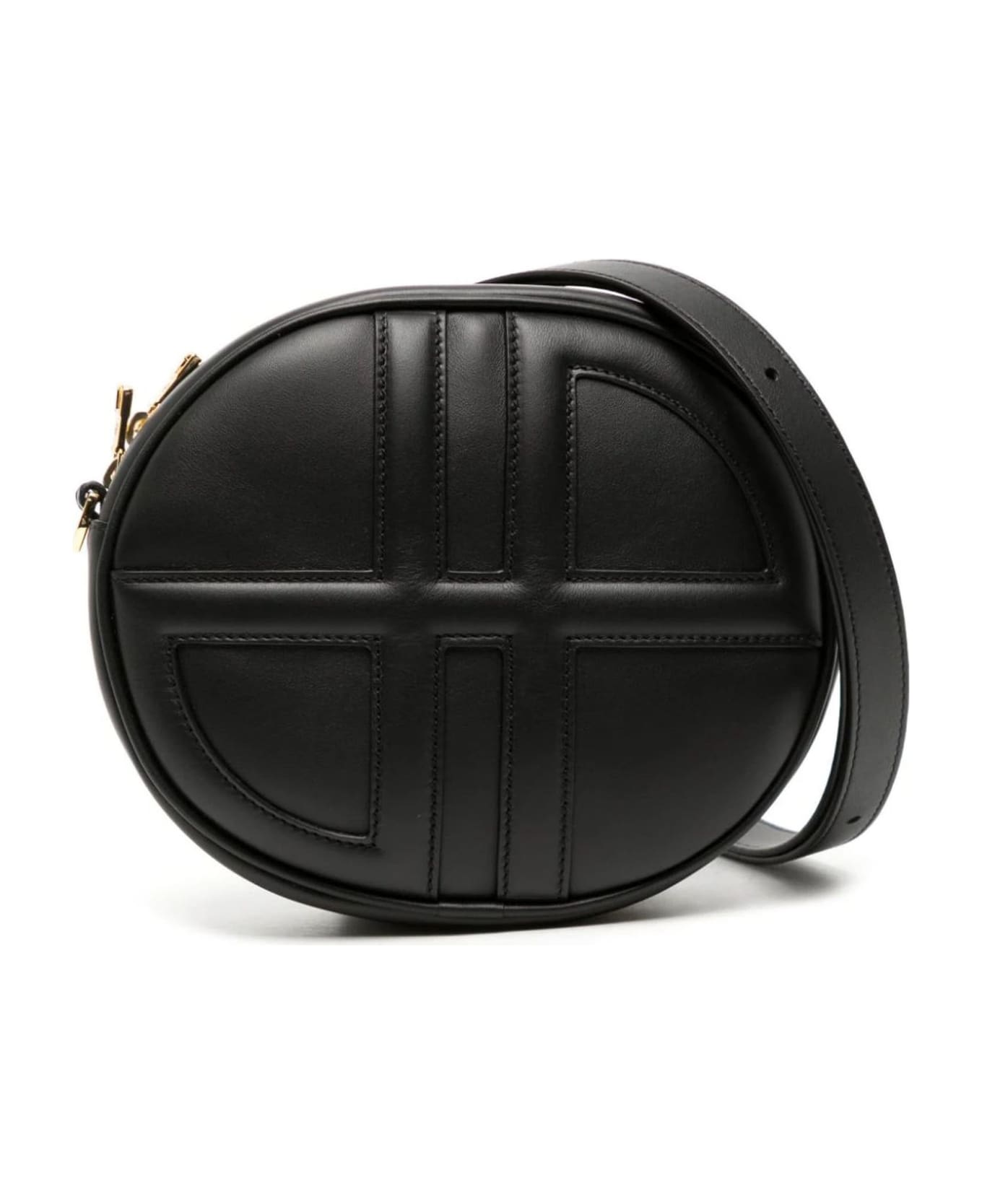 Patou Black Le Jp Leather Crossbody Bag