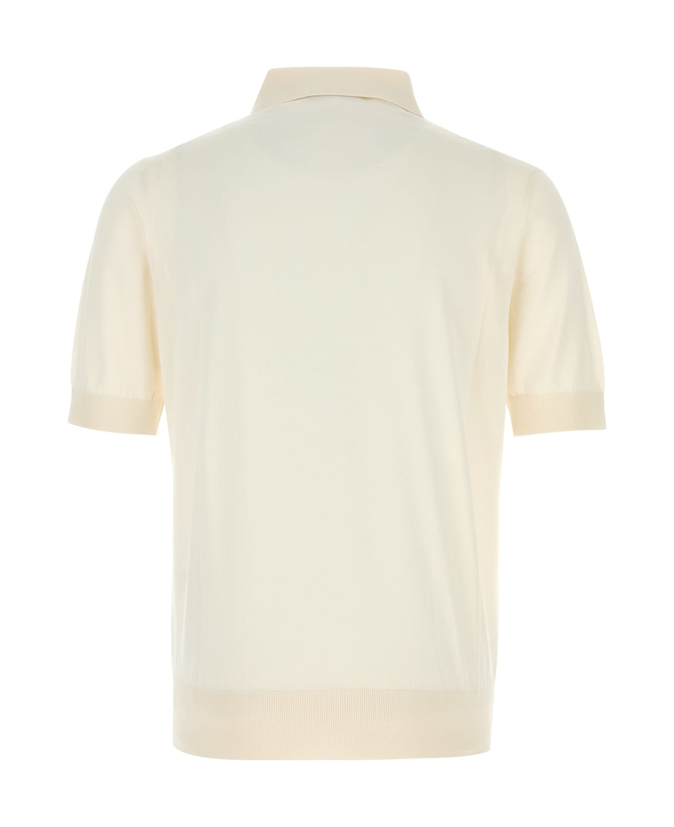 Dolce 
Gabbana Knitted Polo Shirt - White