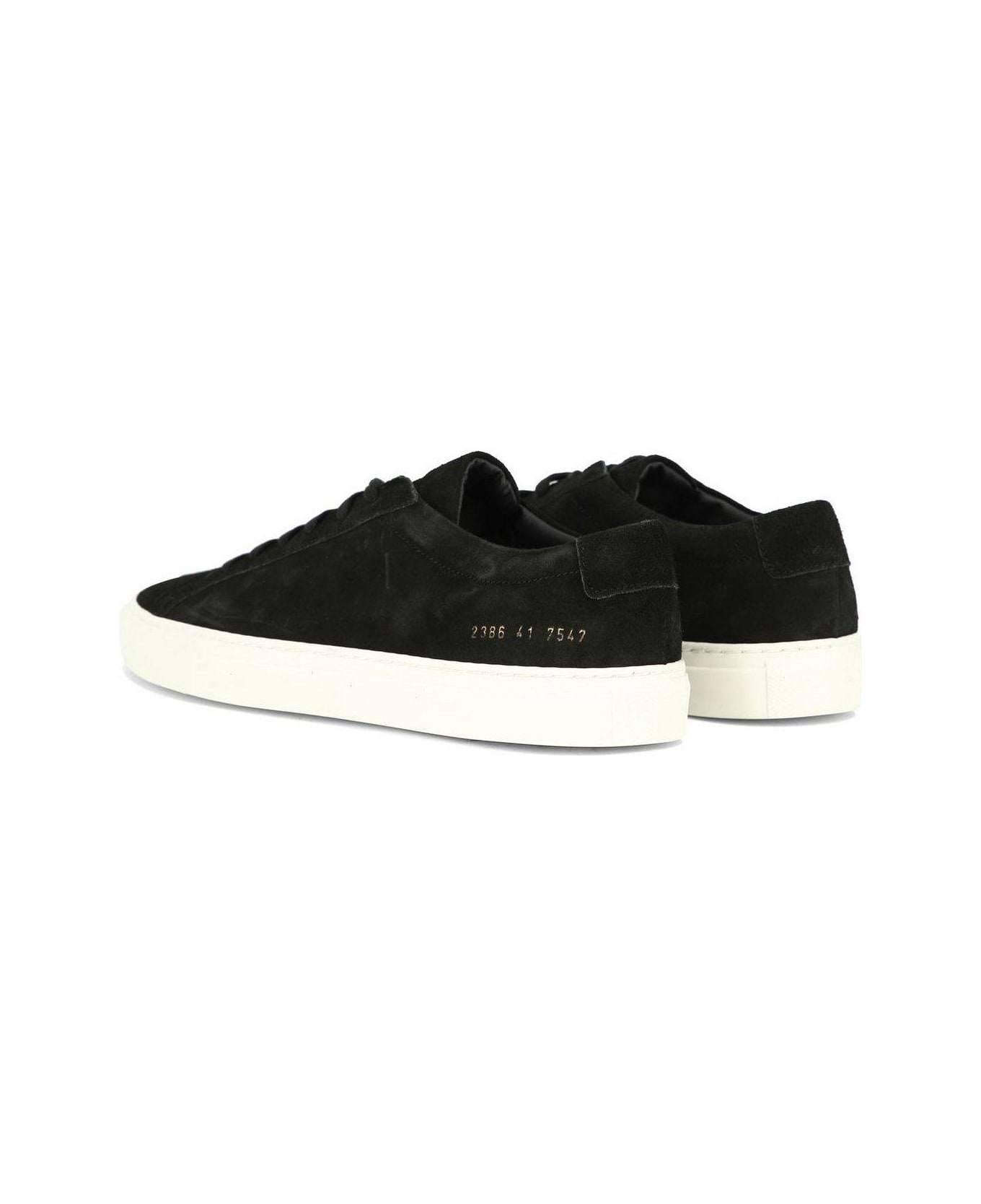Common Projects Achilles Sneakers In Black Suede - Black